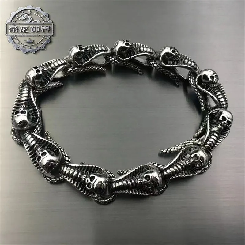 Vintage Cobra Titanium Steel Bracelet
