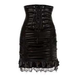 Waist Closing Fishtail Lace Skirt S22135