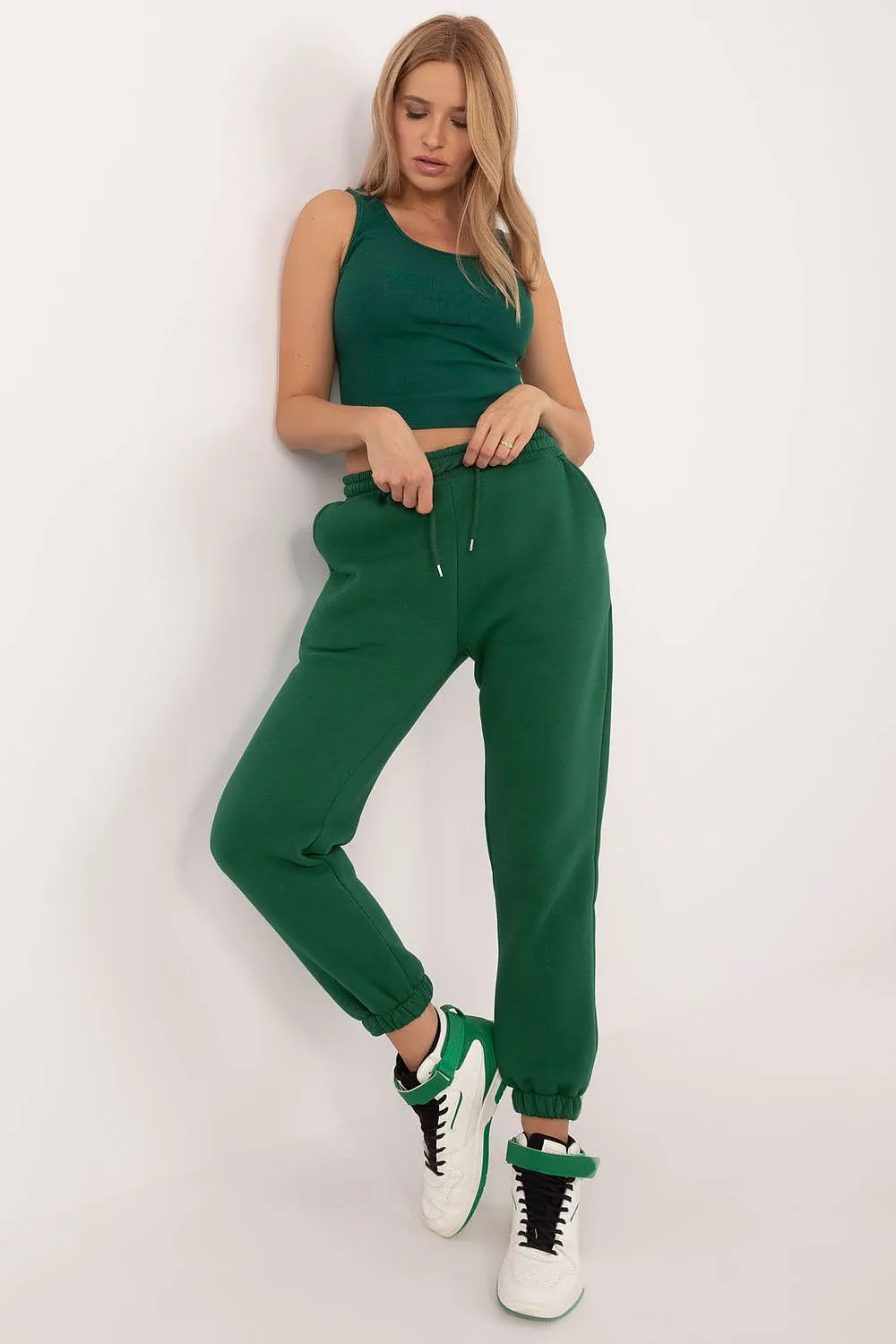 Warmed mélange pattern casual style set