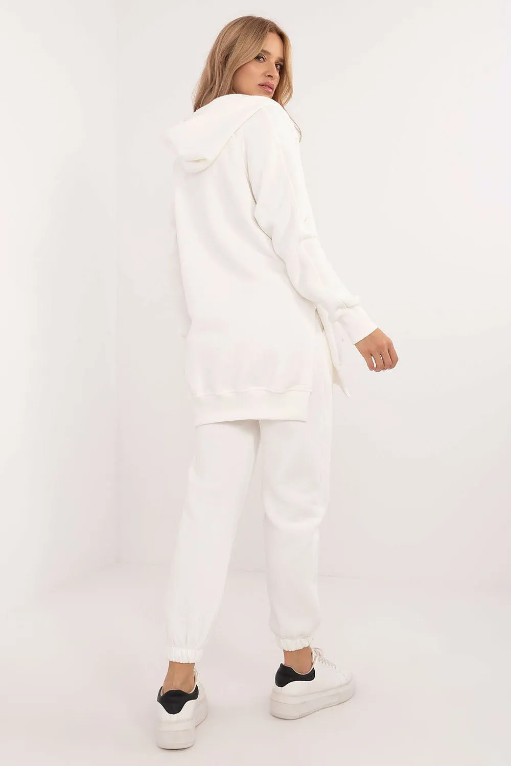 Warmed mélange pattern casual style set