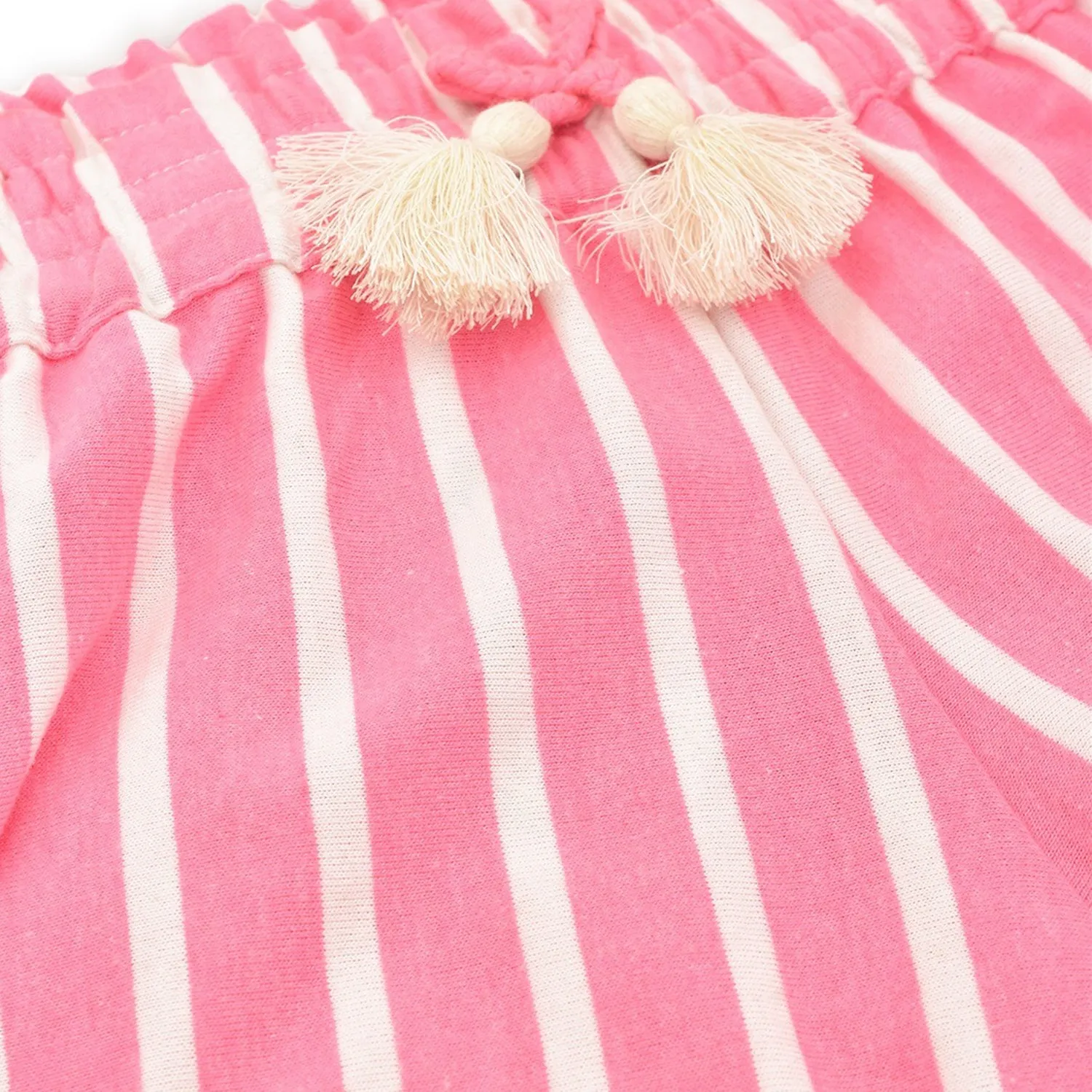 White Ruffled Shorts