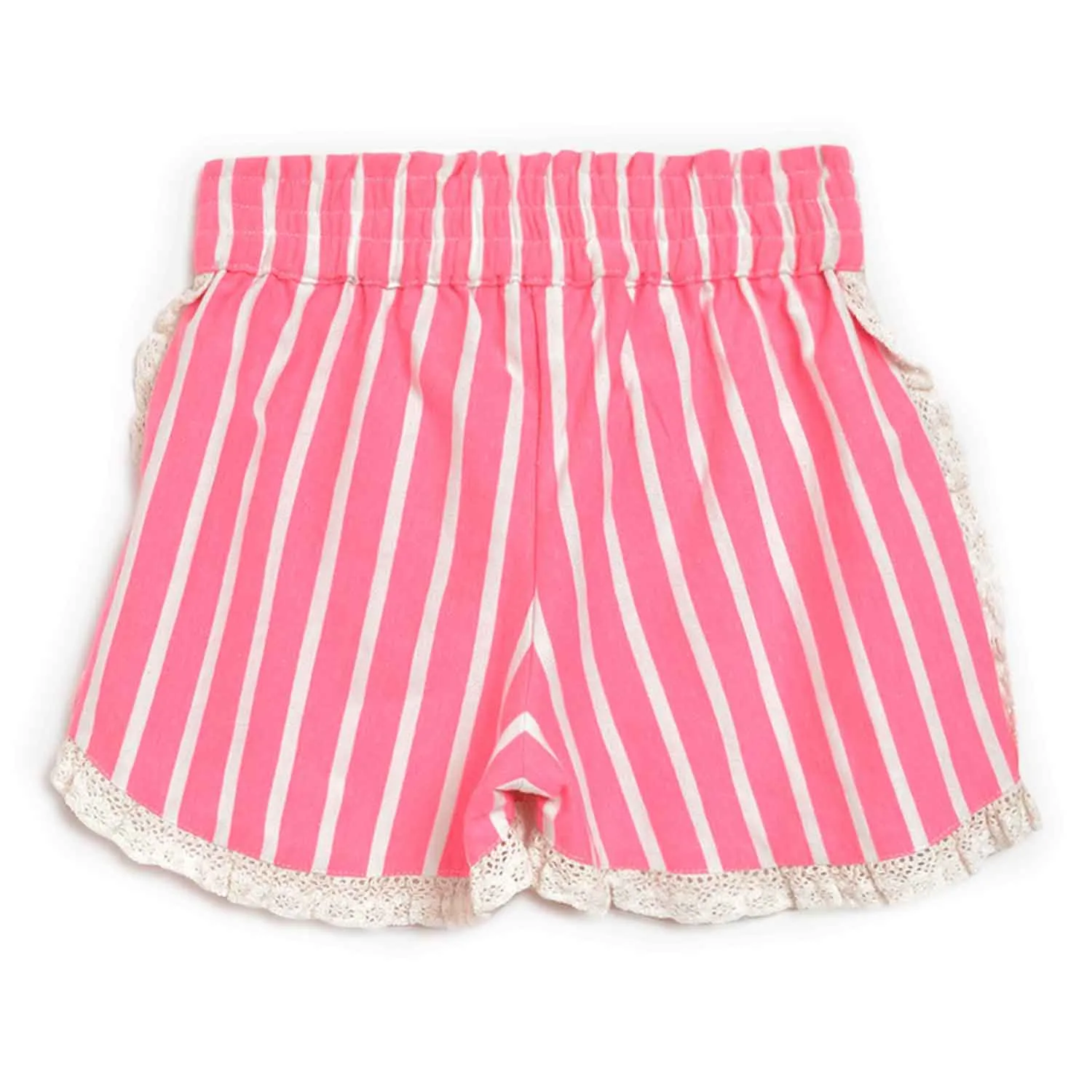 White Ruffled Shorts