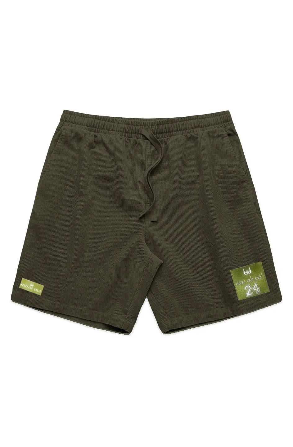 WOLFPACK UNLTD PREMIUM CORD SHORTS | ARMY GREEN
