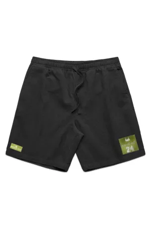 WOLFPACK UNLTD PREMIUM CORD SHORTS | BLACK
