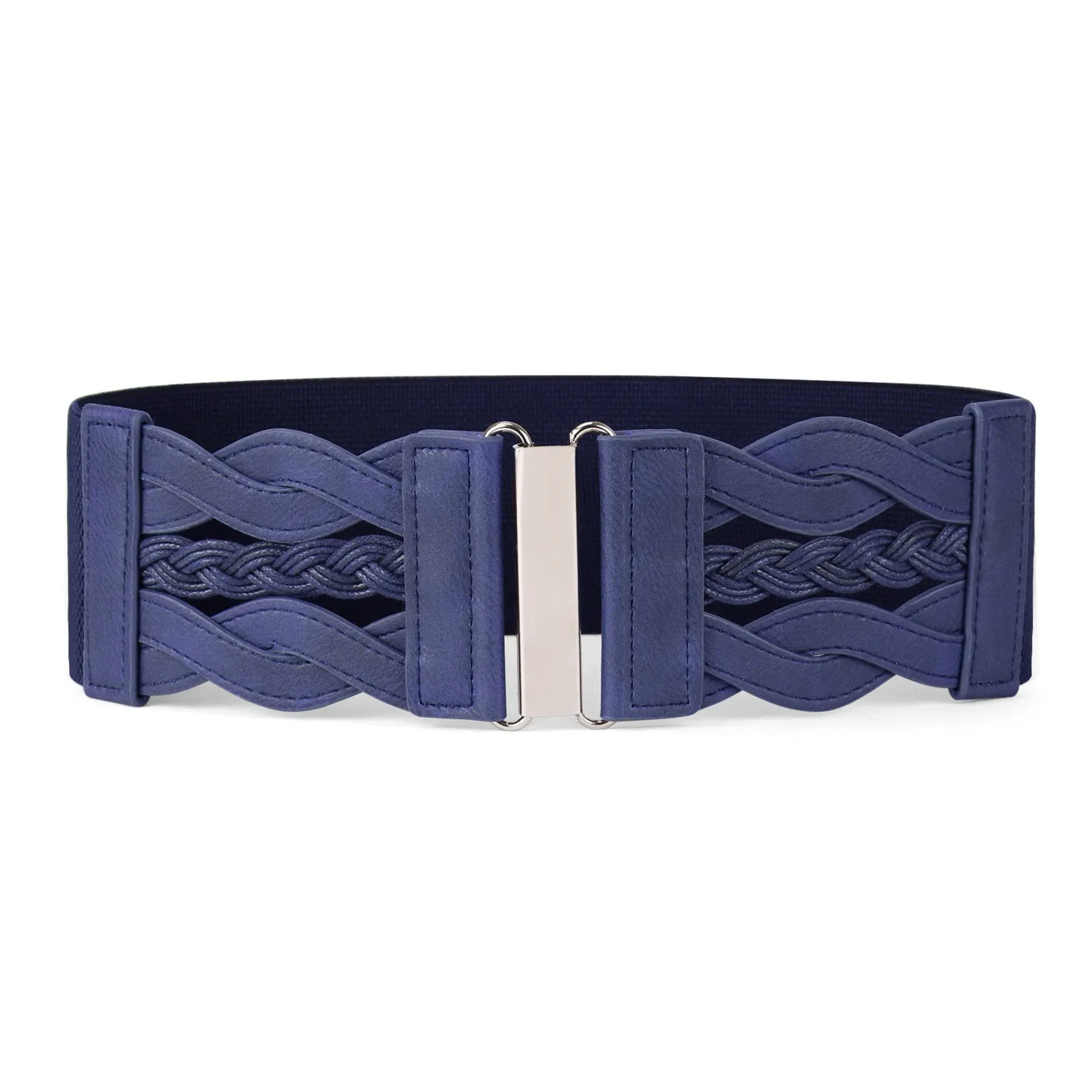 Women Elastic Stretchy Retro Wide Waist Cinch Belt 50s Vintage Ladies Dress Plus Size Belt By JASGOOD