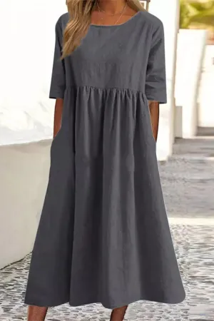 Women's Casual Cotton Dress(9 Colors)