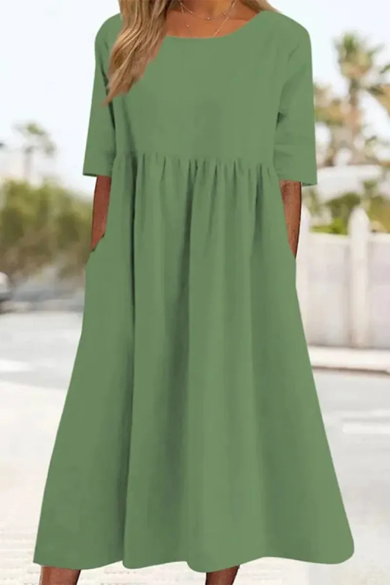 Women's Casual Cotton Dress(9 Colors)