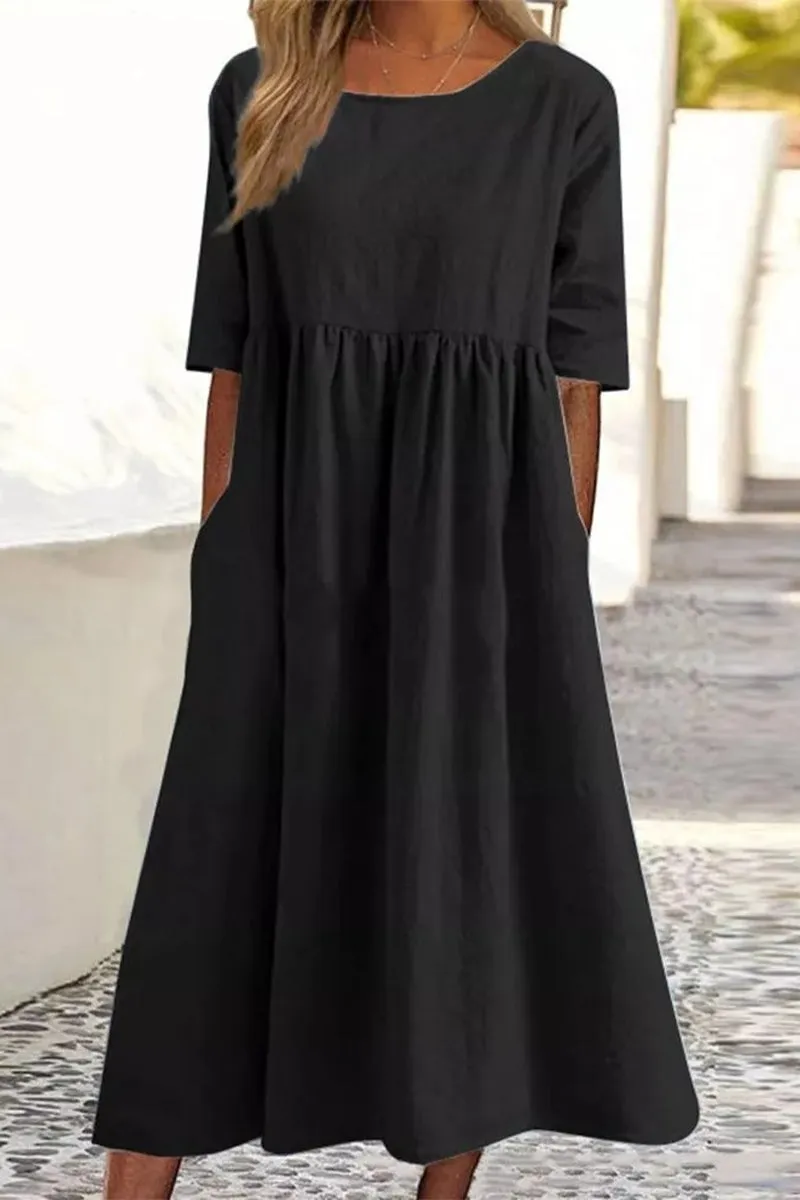 Women's Casual Cotton Dress(9 Colors)