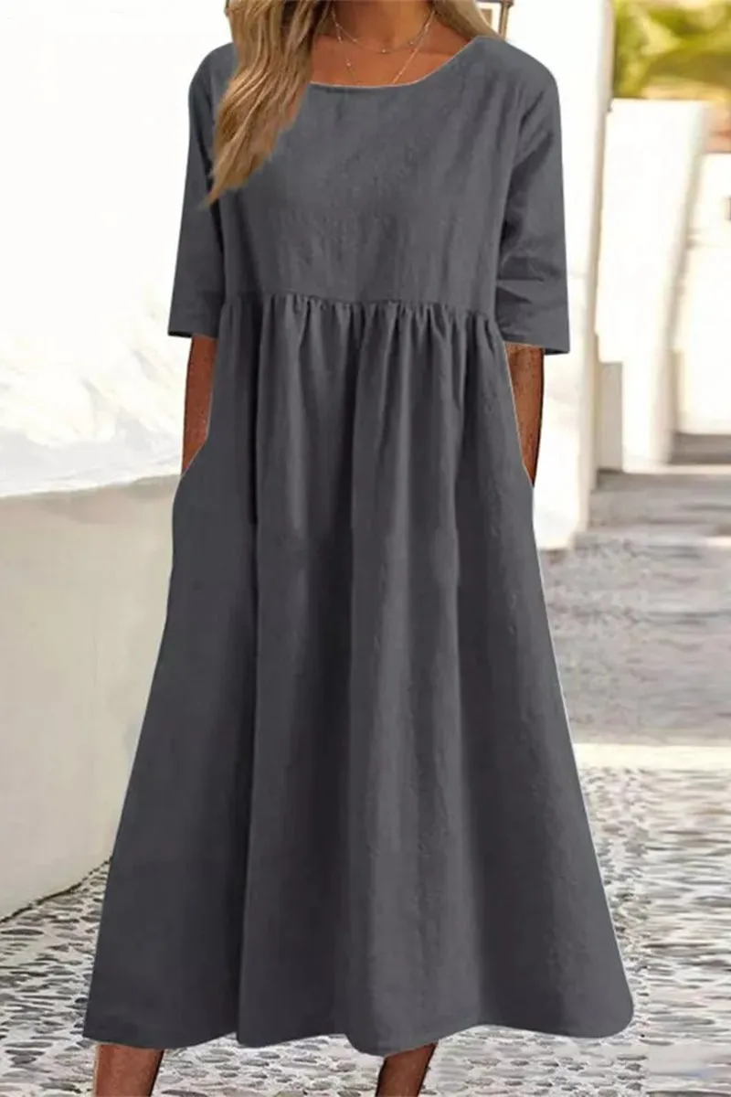 Women's Casual Cotton Dress(9 Colors)