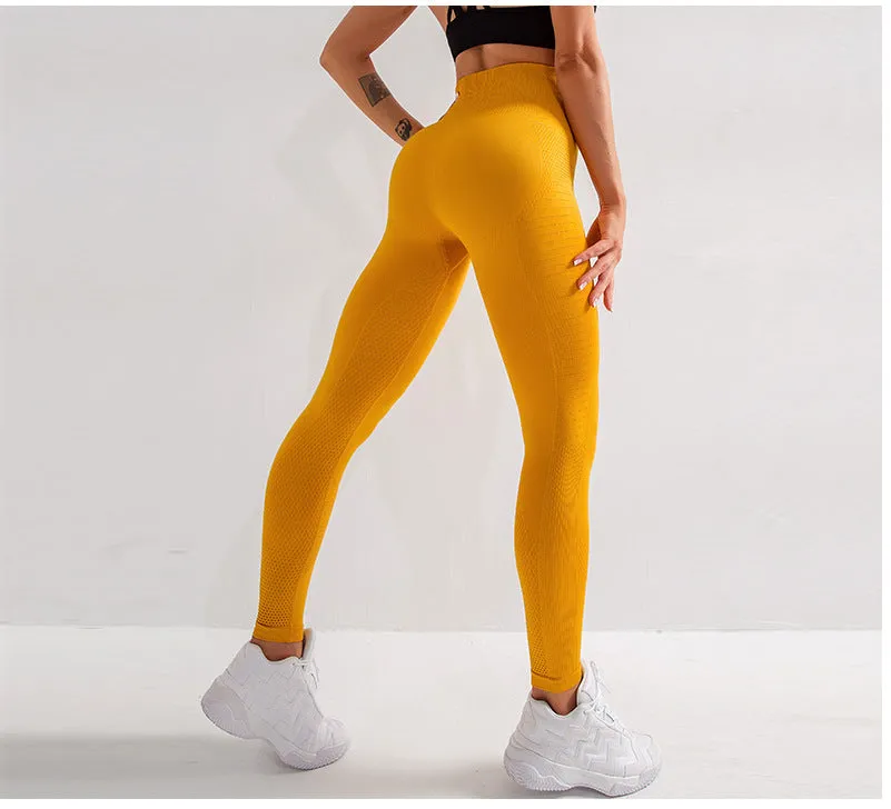 Women’s Seamless High Waist Yoga Pants - Butt Lift Fitness Leggings