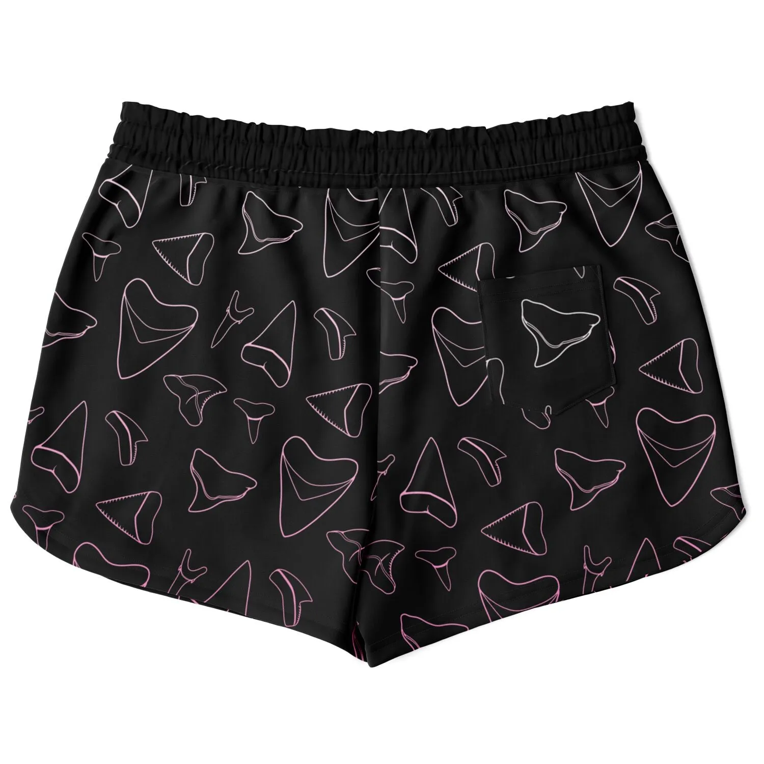 Women's Shark Tooth Shorts - Pink - FREE SHIPPING
