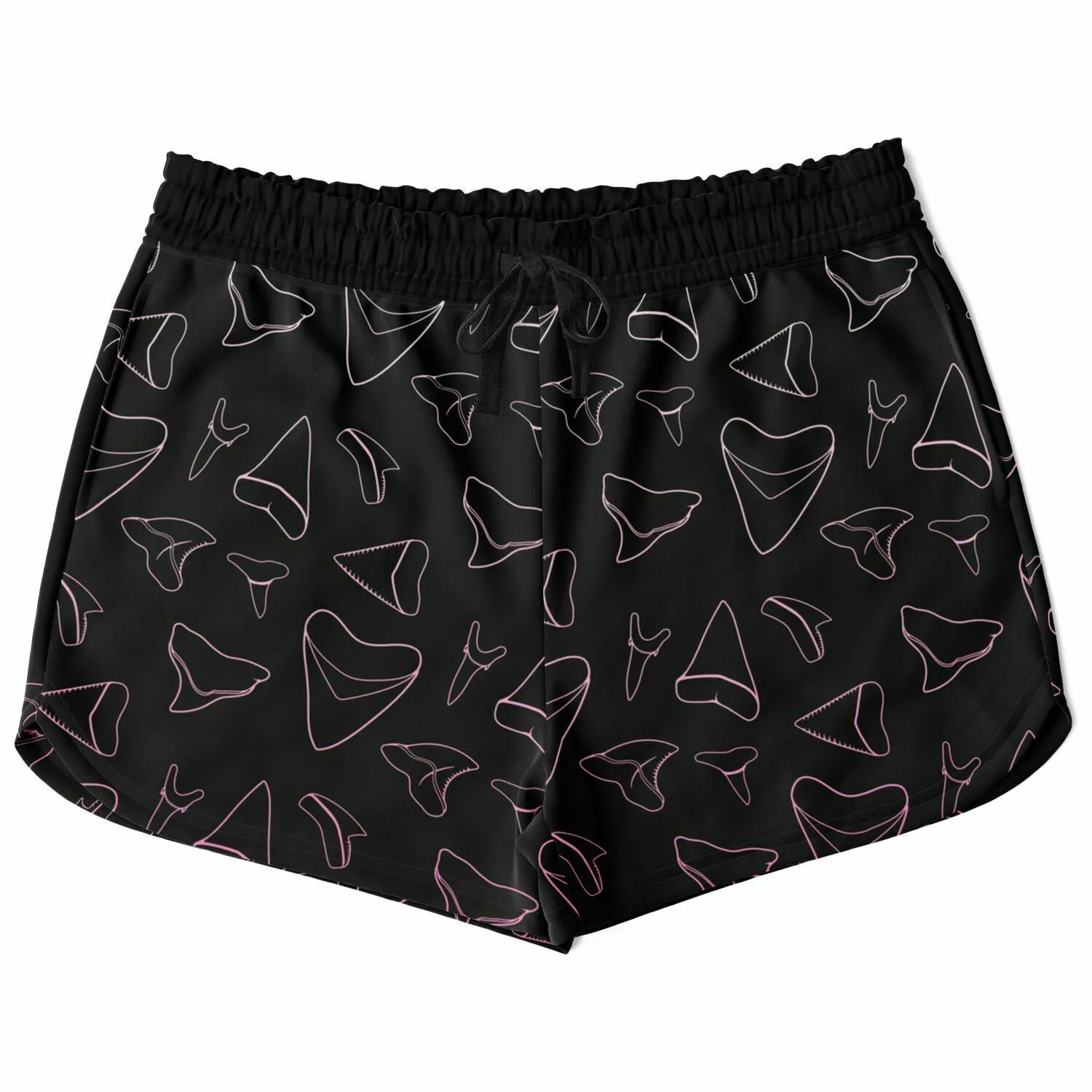 Women's Shark Tooth Shorts - Pink - FREE SHIPPING