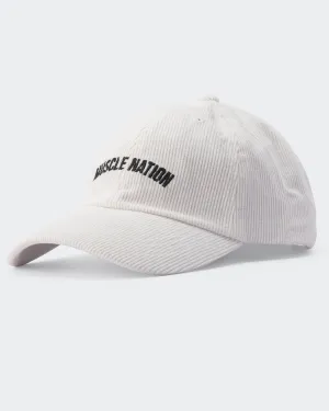 Worldwide Corduroy Dad Cap - White