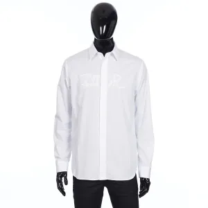 x PETER DOIG Shirt In White Cotton Poplin
