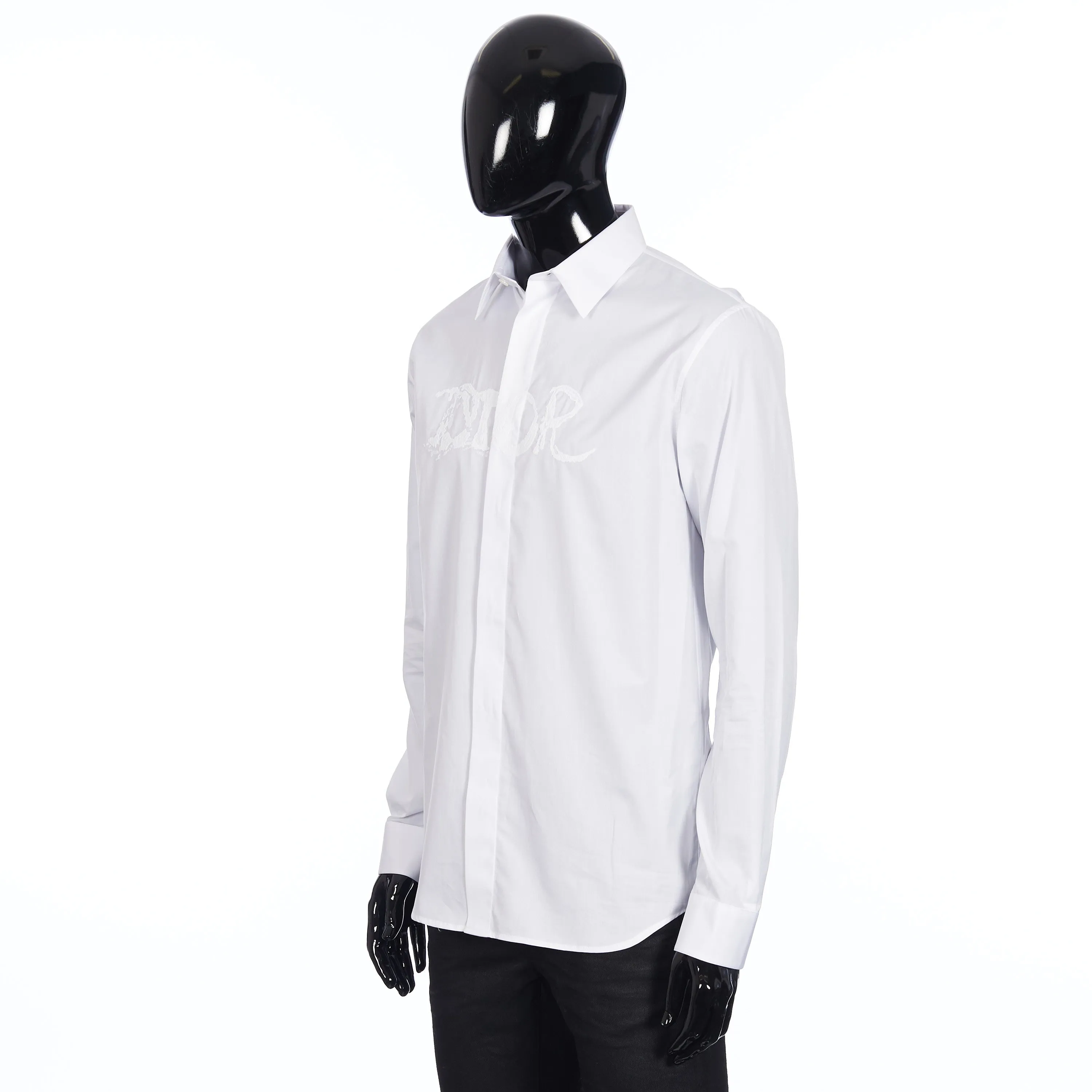x PETER DOIG Shirt In White Cotton Poplin