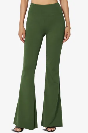 Zaylee Raw Hem Flared Comfy Yoga Pants PLUS