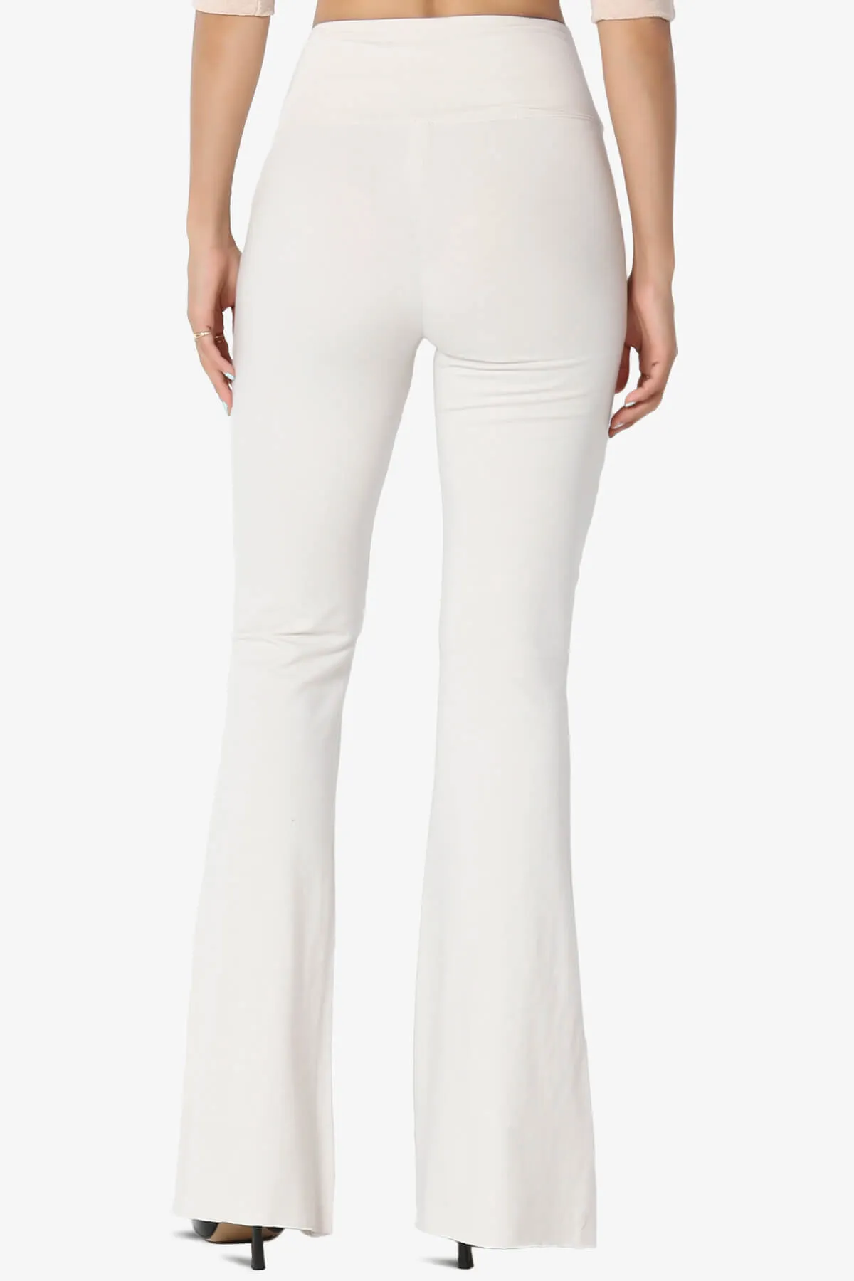 Zaylee Raw Hem Flared Comfy Yoga Pants PLUS