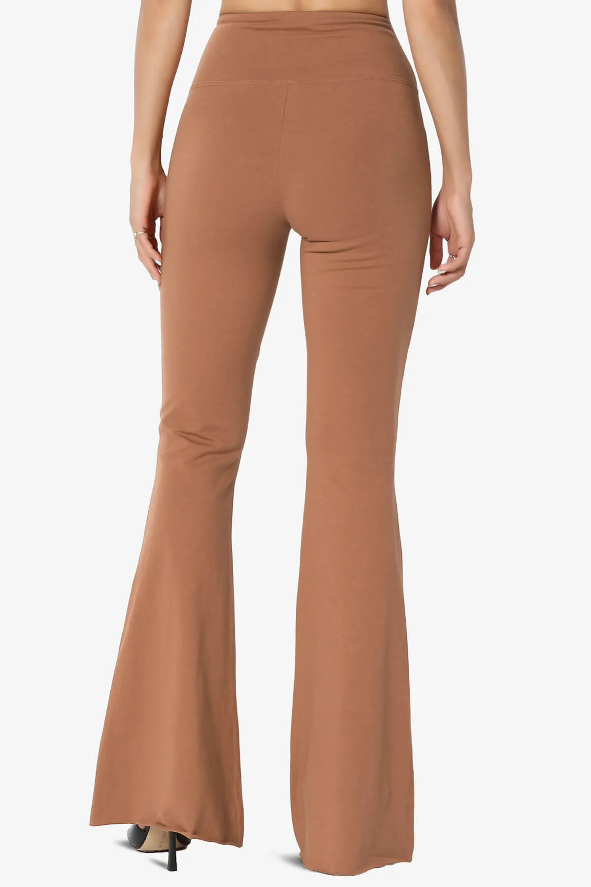 Zaylee Raw Hem Flared Comfy Yoga Pants PLUS