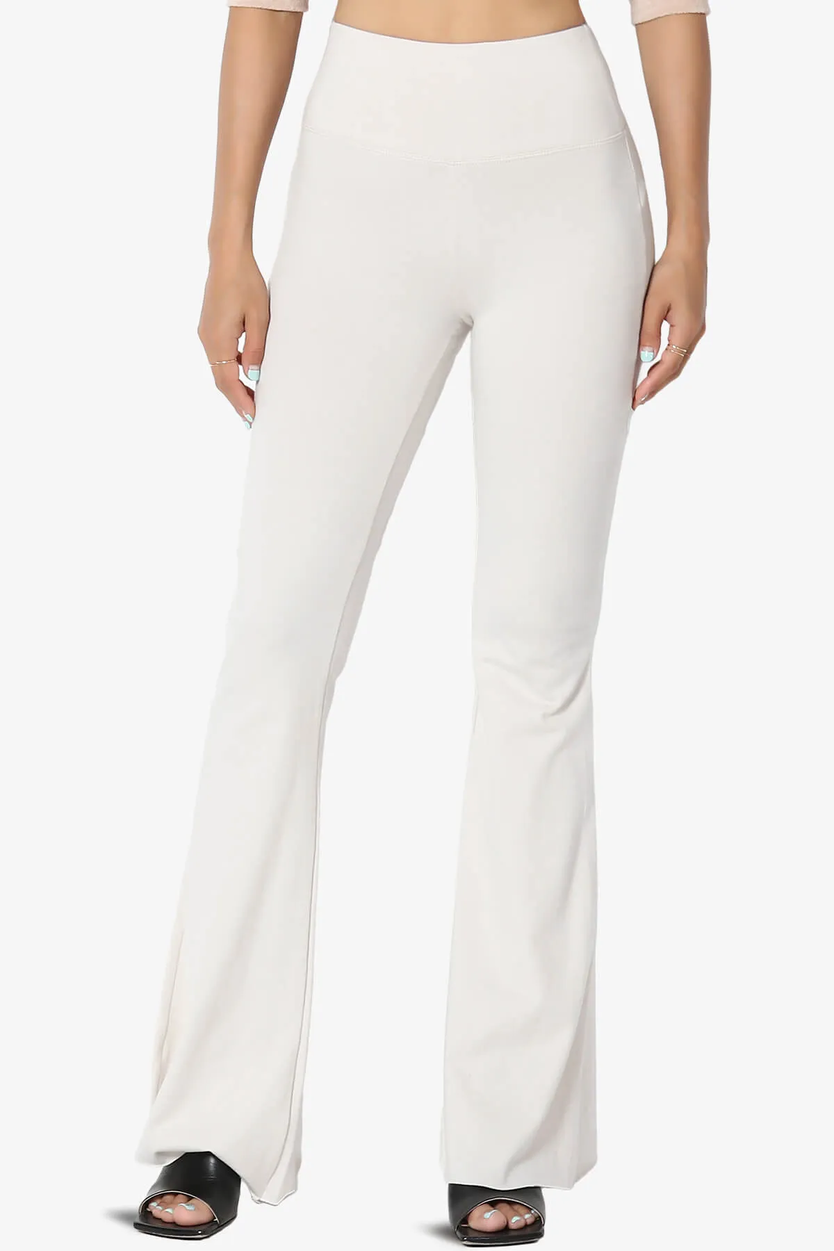 Zaylee Raw Hem Flared Comfy Yoga Pants PLUS