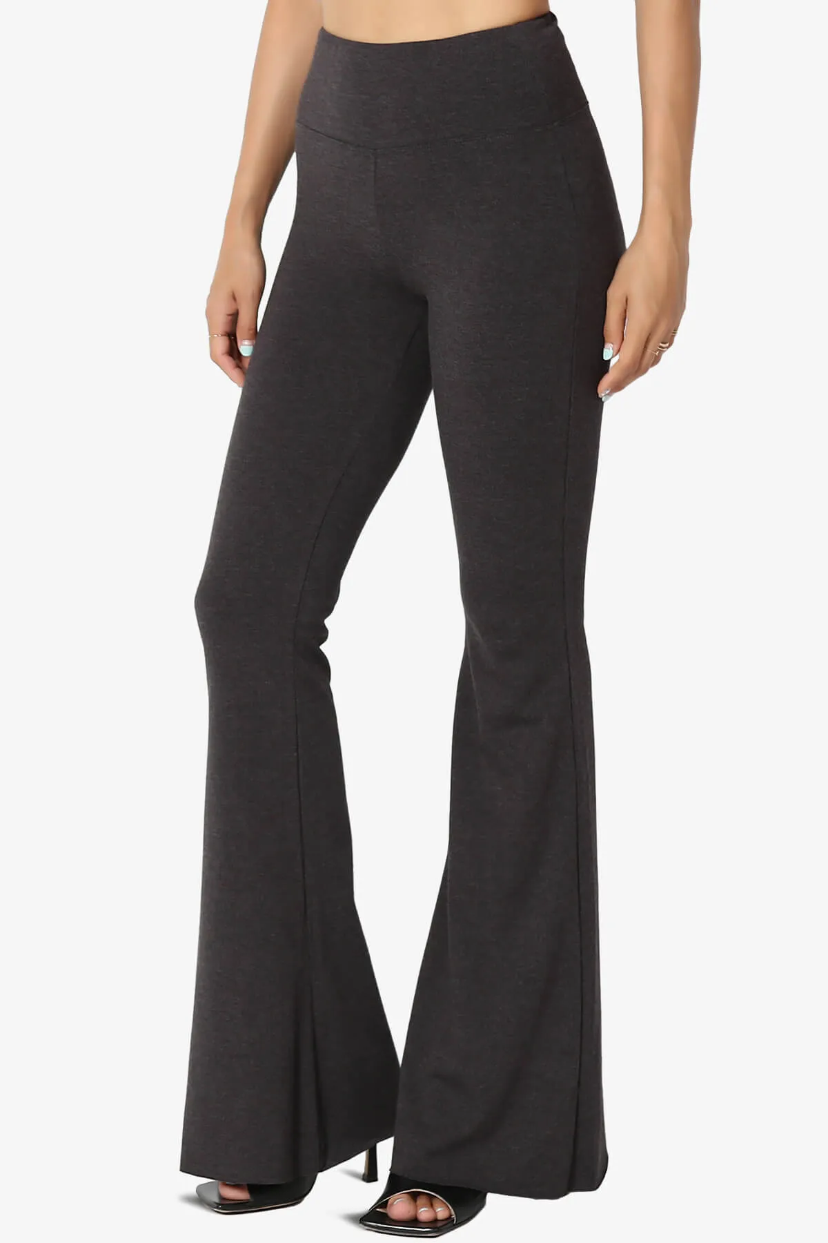 Zaylee Raw Hem Flared Comfy Yoga Pants PLUS