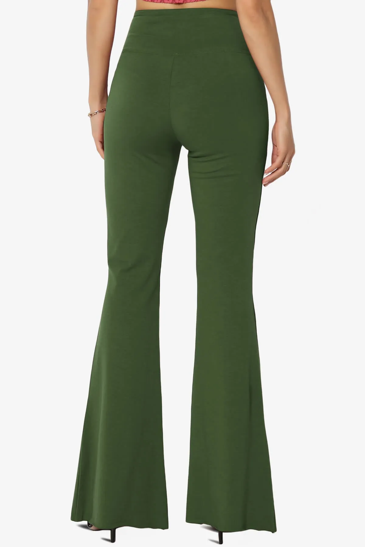 Zaylee Raw Hem Flared Comfy Yoga Pants PLUS