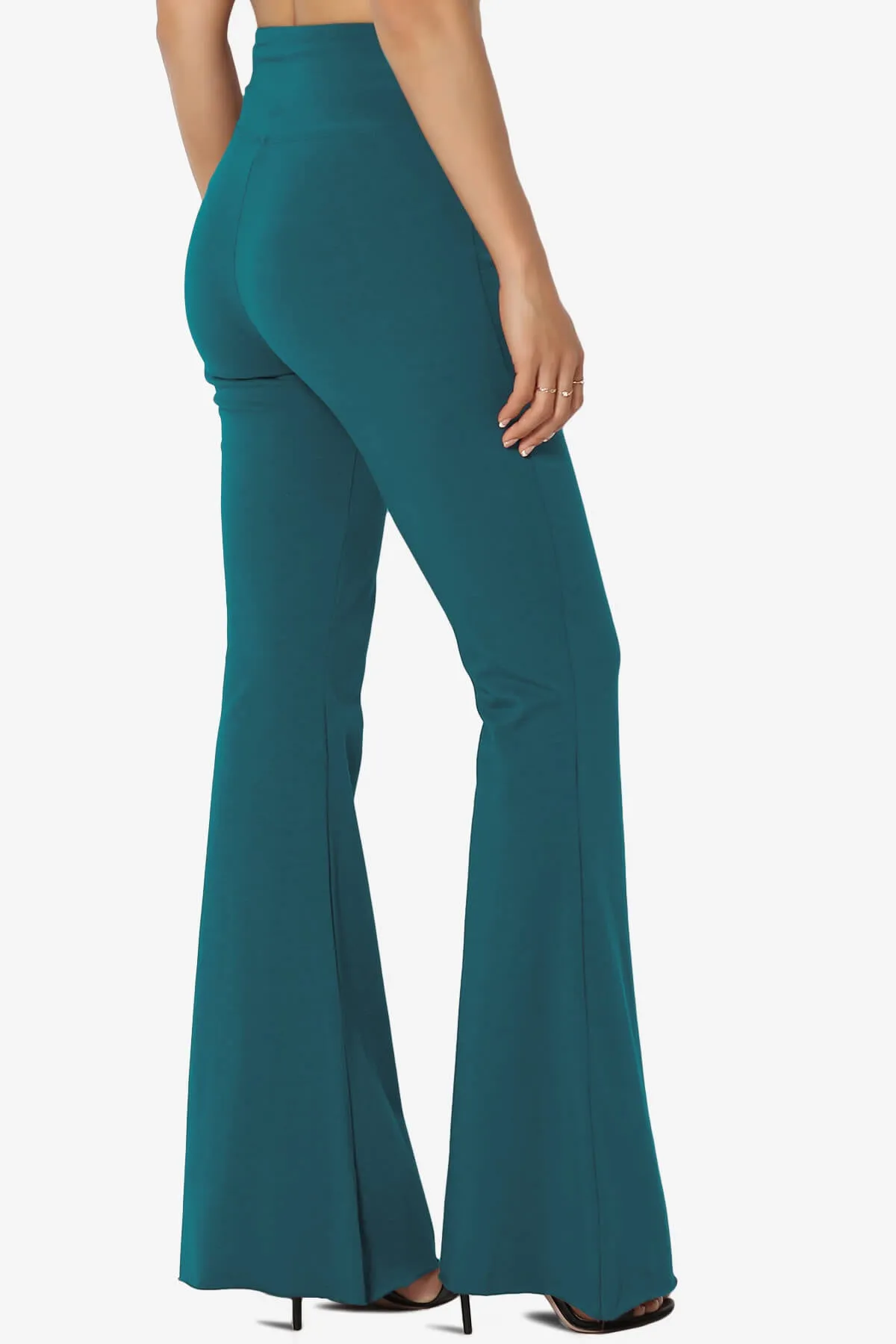 Zaylee Raw Hem Flared Comfy Yoga Pants PLUS