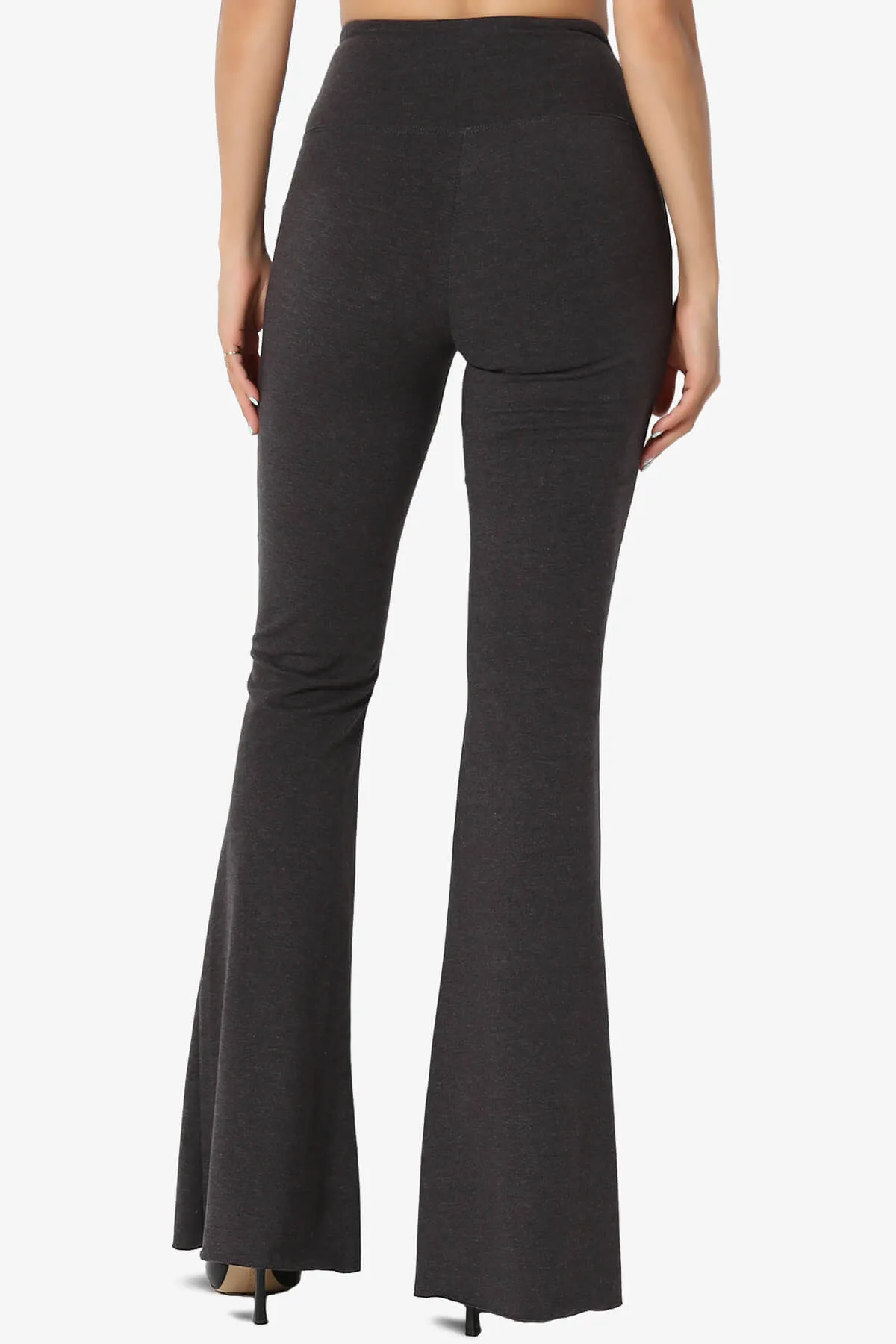 Zaylee Raw Hem Flared Comfy Yoga Pants PLUS