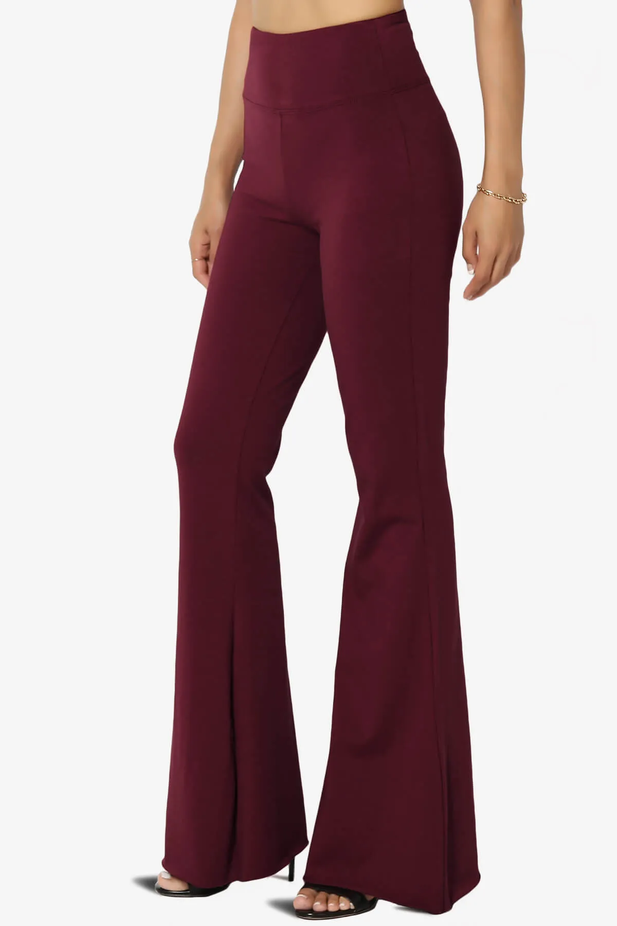Zaylee Raw Hem Flared Comfy Yoga Pants PLUS