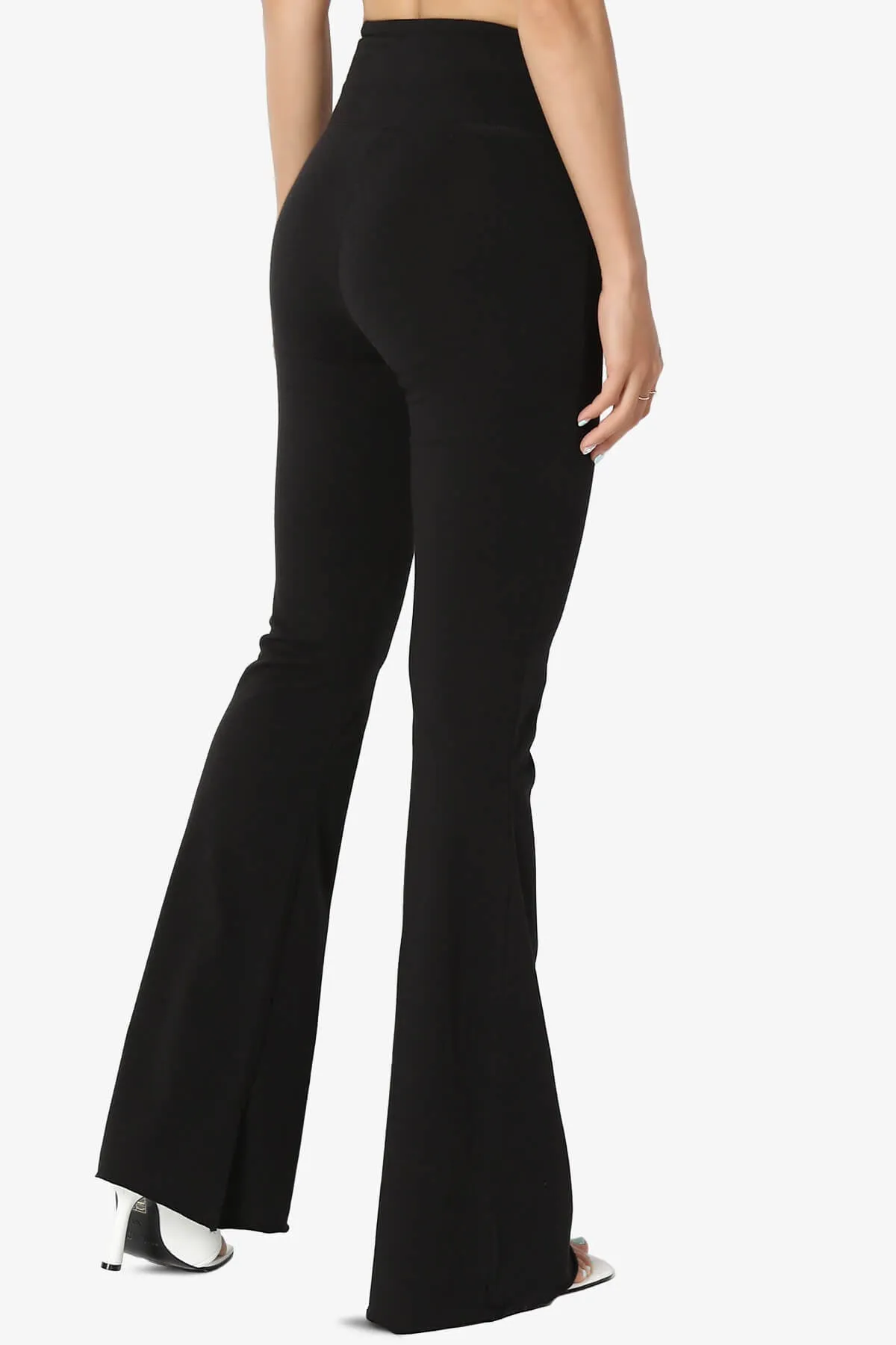 Zaylee Raw Hem Flared Comfy Yoga Pants PLUS