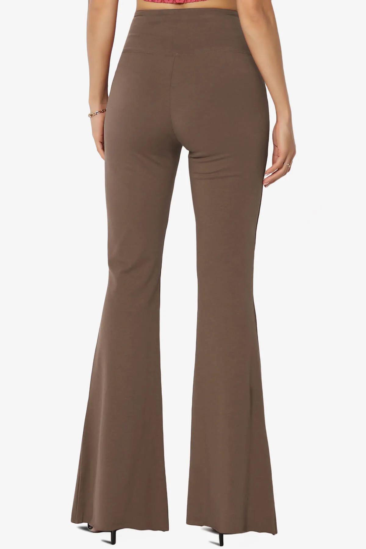 Zaylee Raw Hem Flared Comfy Yoga Pants PLUS