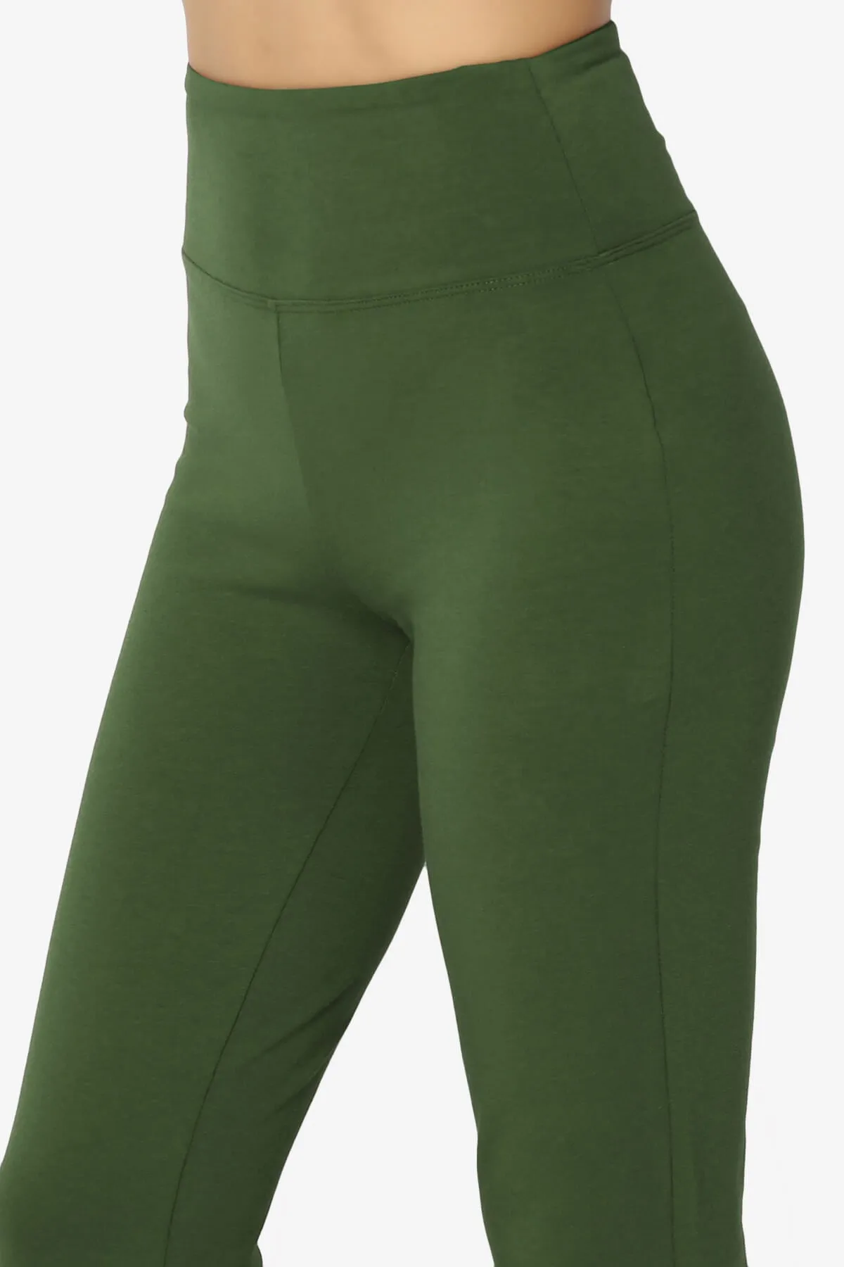 Zaylee Raw Hem Flared Comfy Yoga Pants PLUS