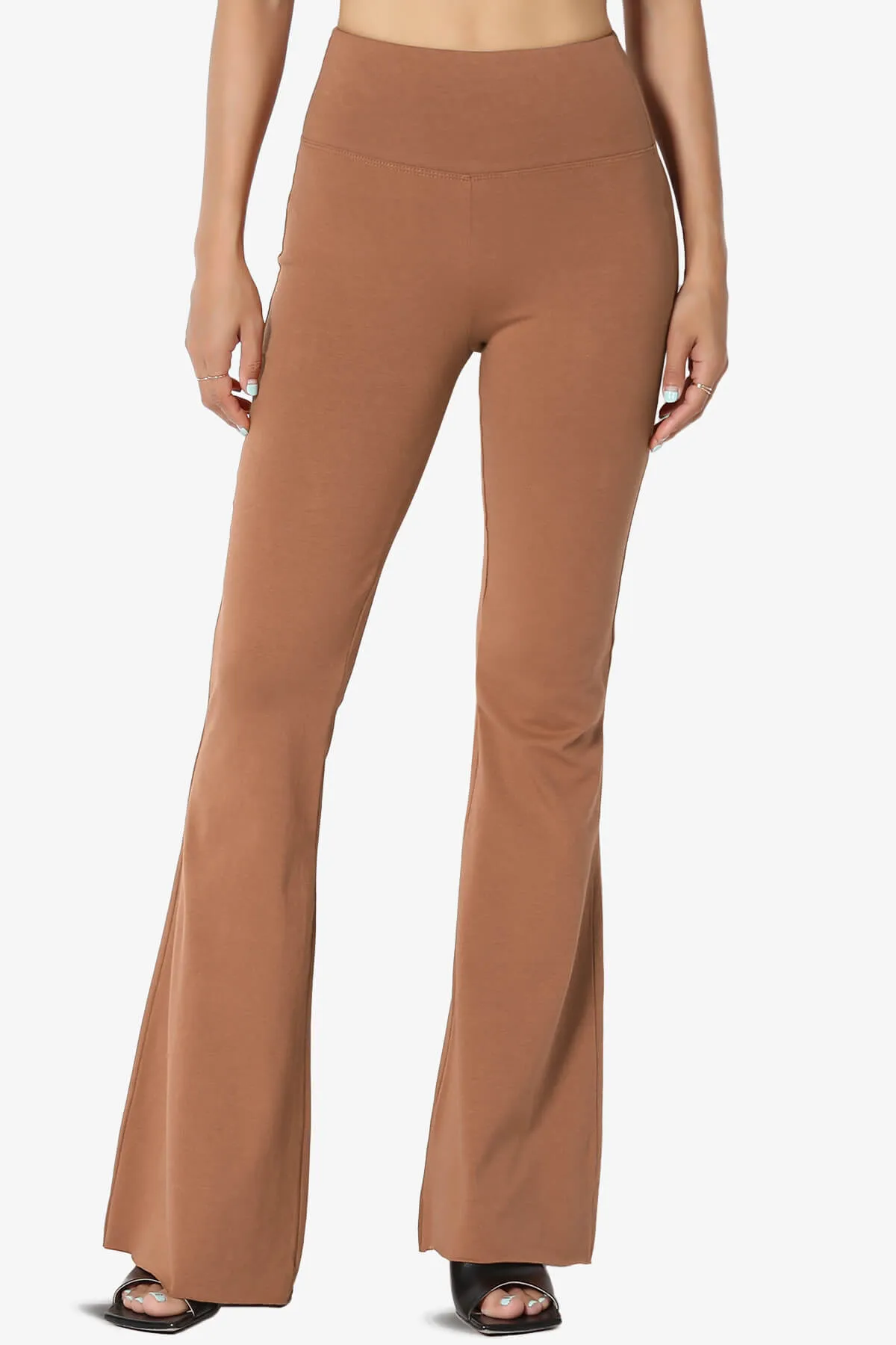 Zaylee Raw Hem Flared Comfy Yoga Pants PLUS