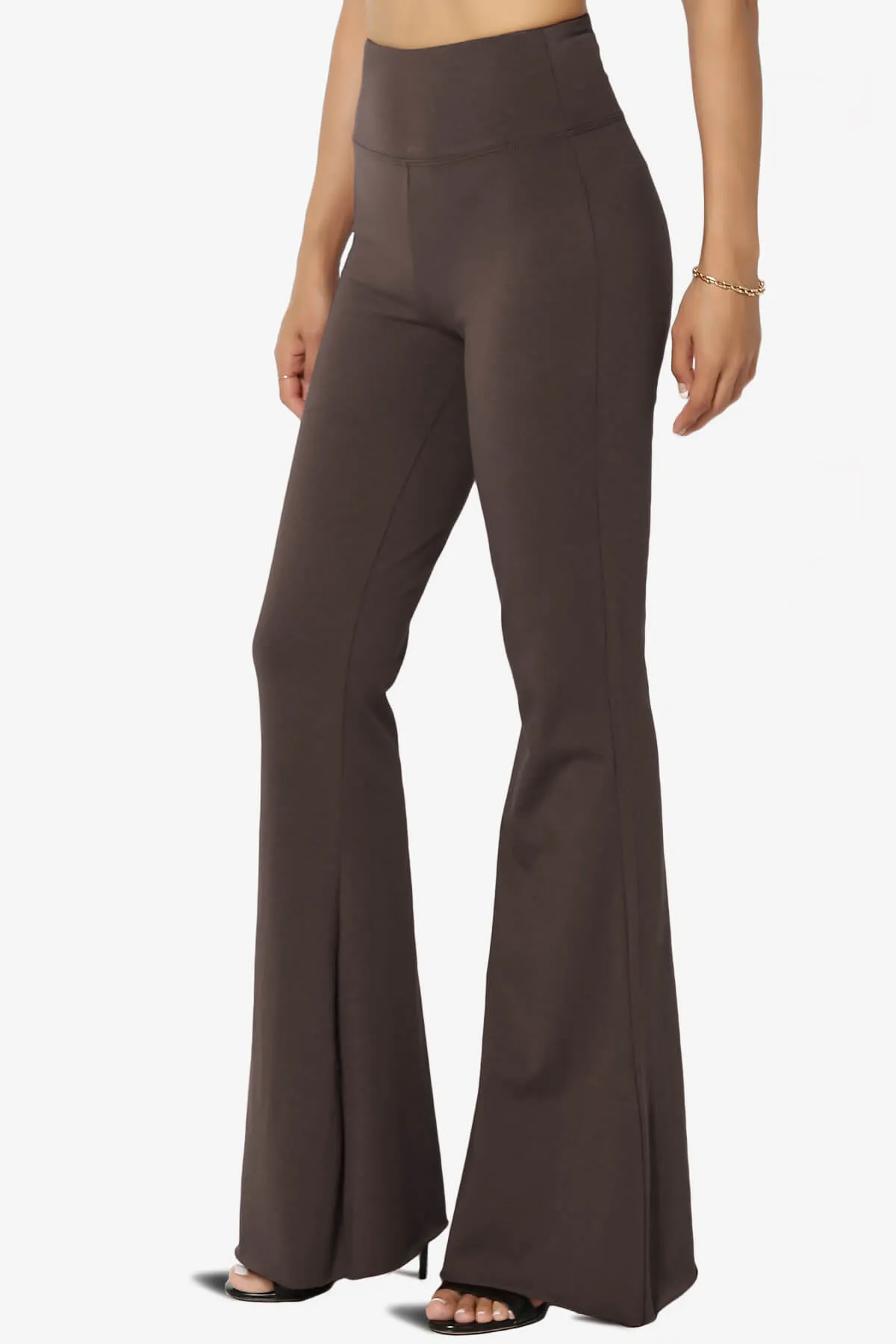Zaylee Raw Hem Flared Comfy Yoga Pants PLUS