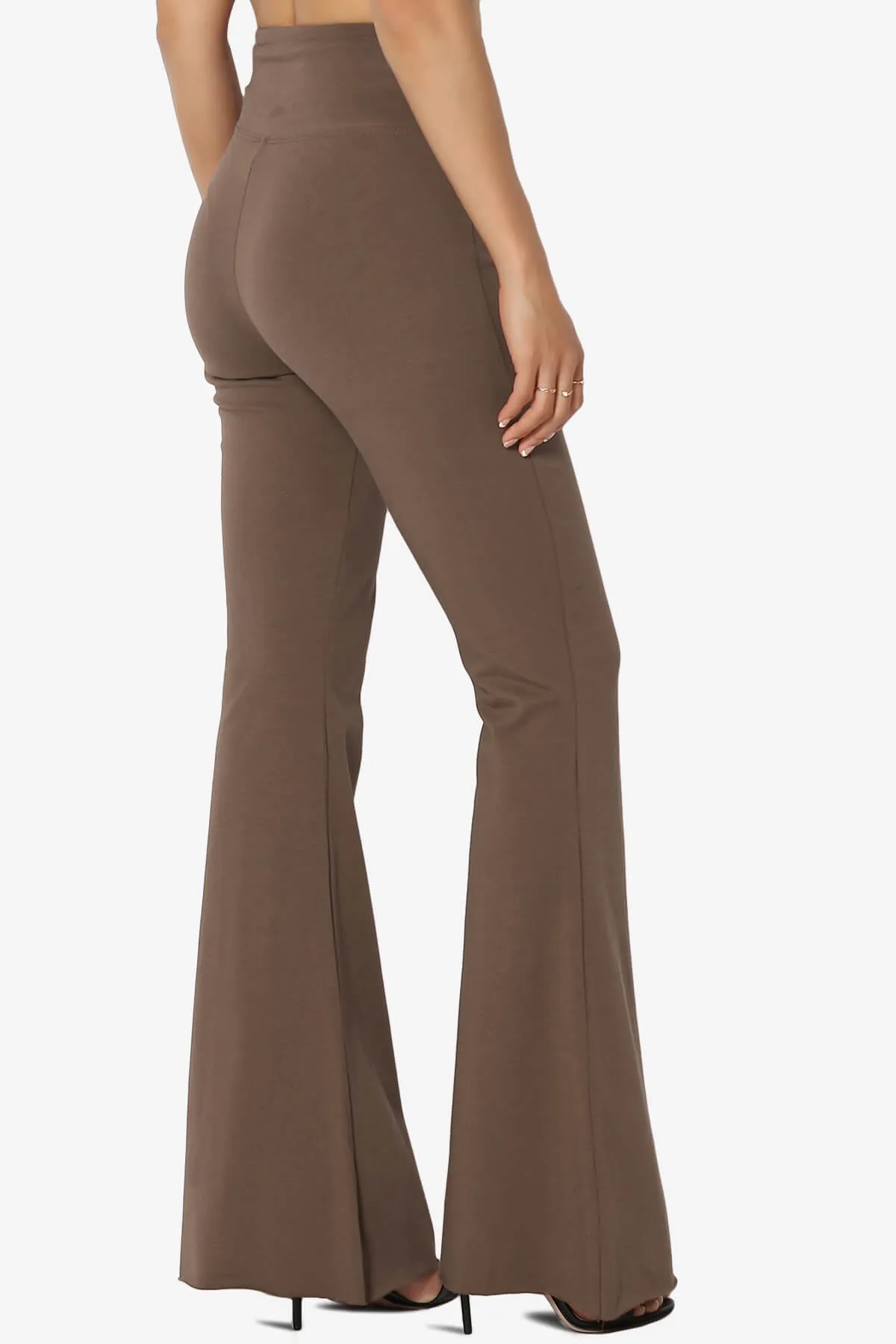 Zaylee Raw Hem Flared Comfy Yoga Pants PLUS