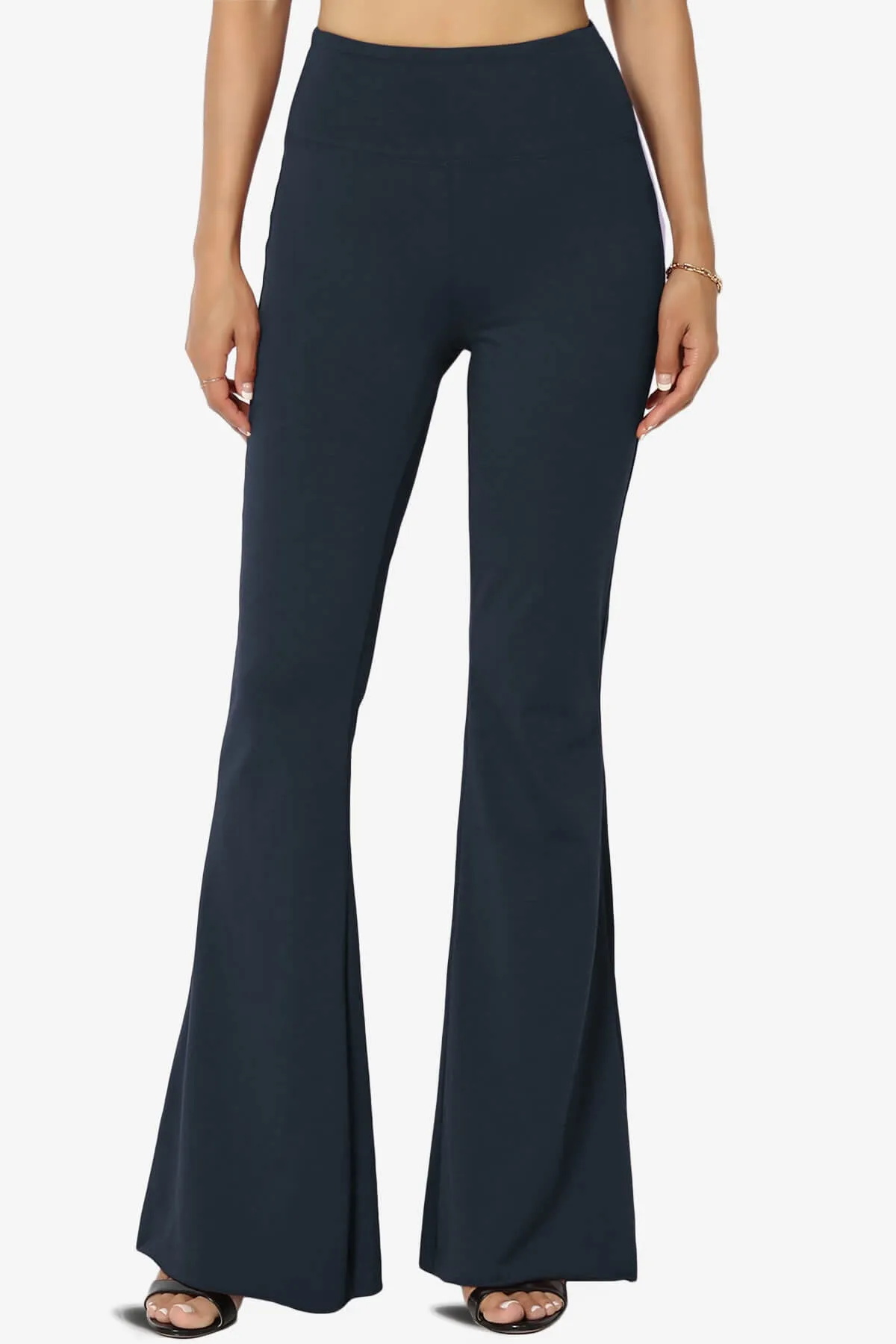 Zaylee Raw Hem Flared Comfy Yoga Pants PLUS