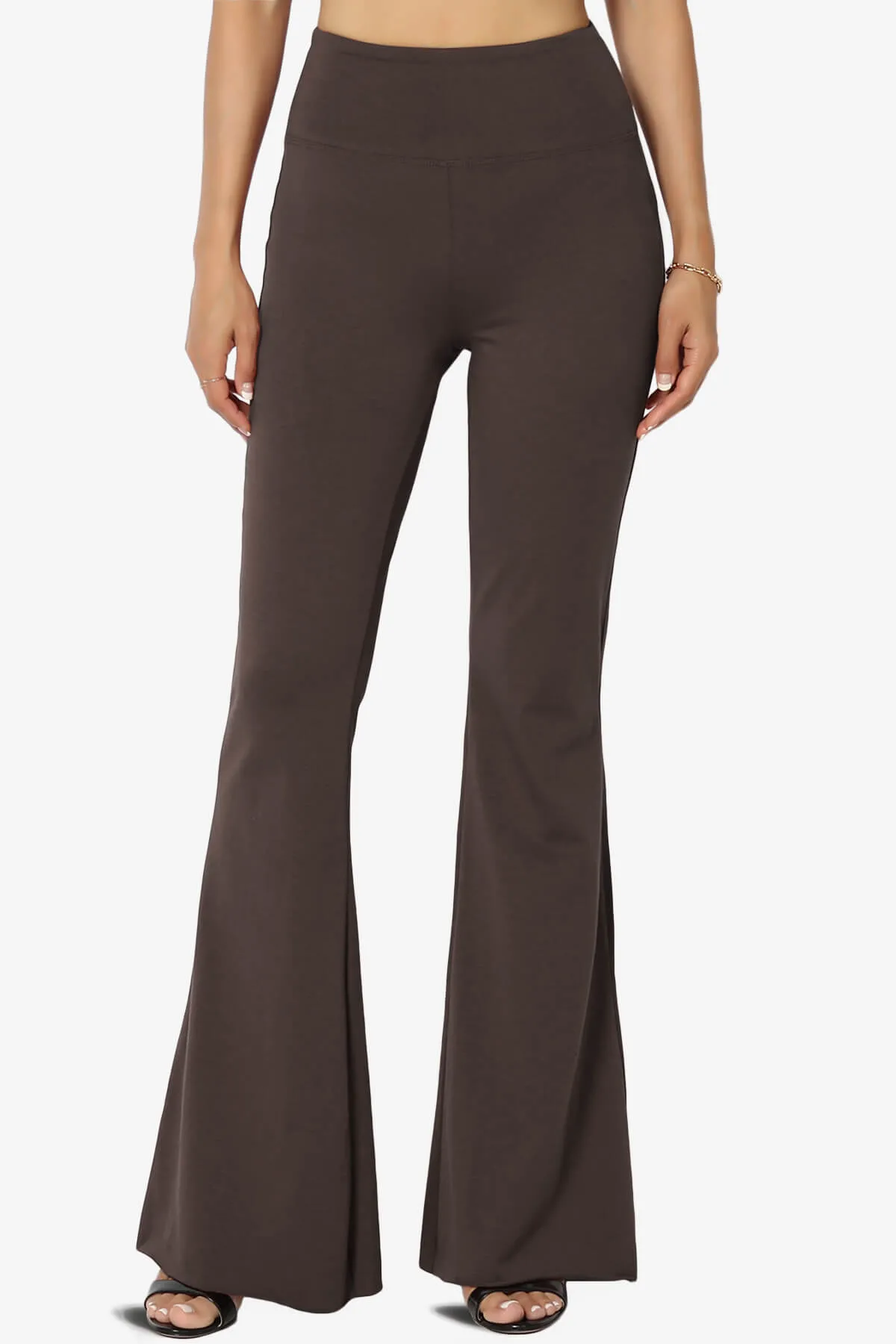 Zaylee Raw Hem Flared Comfy Yoga Pants PLUS