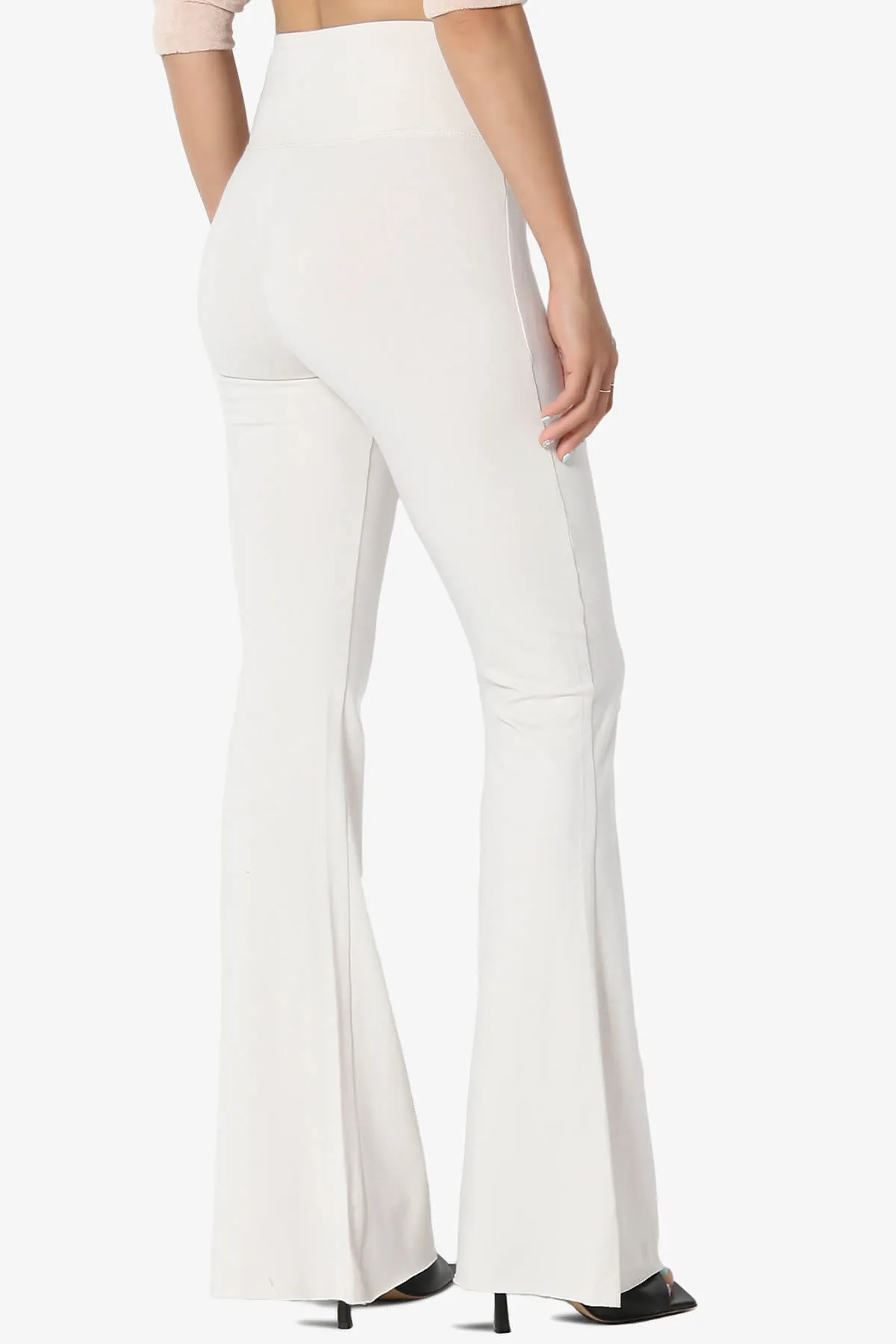 Zaylee Raw Hem Flared Comfy Yoga Pants PLUS
