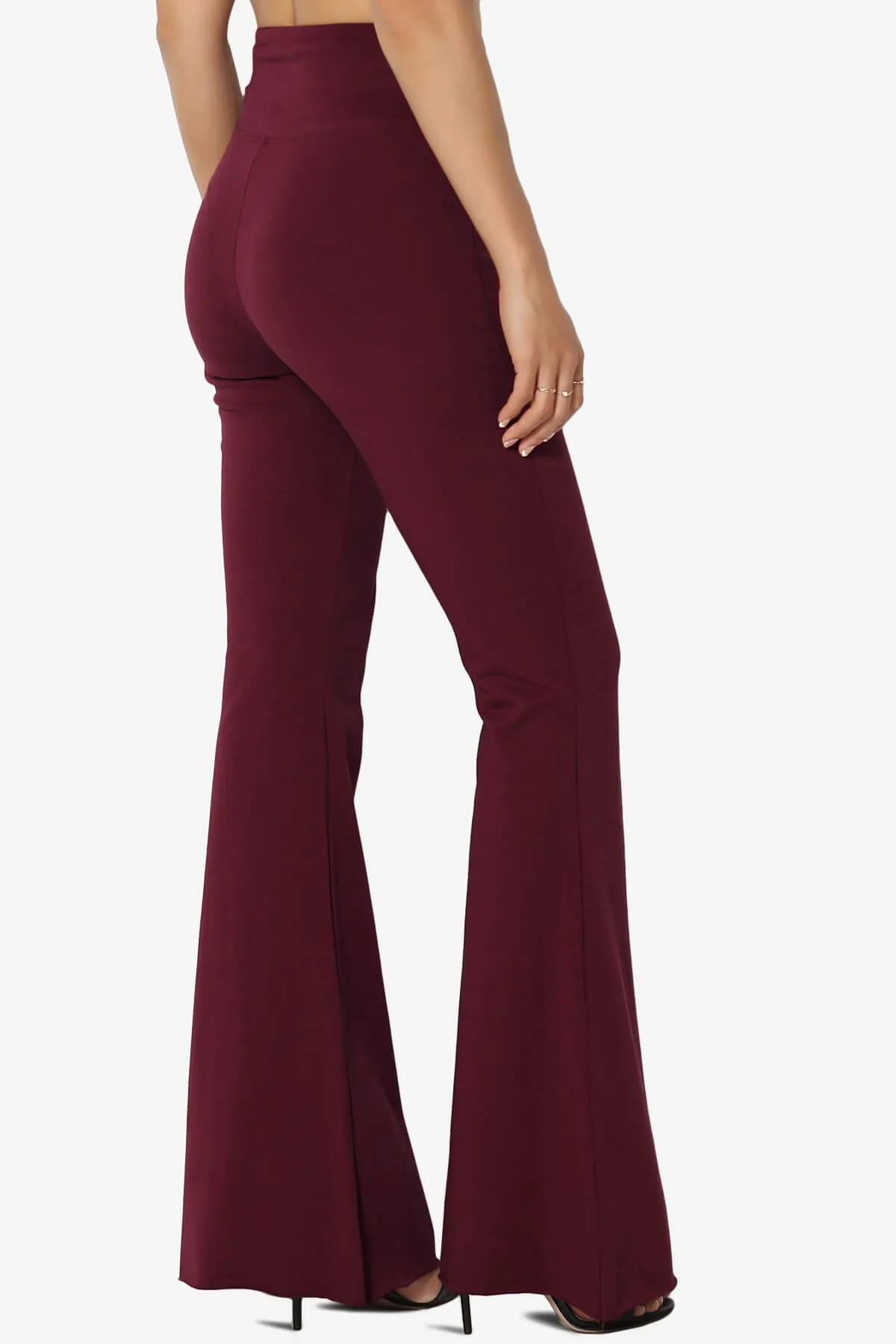 Zaylee Raw Hem Flared Comfy Yoga Pants PLUS
