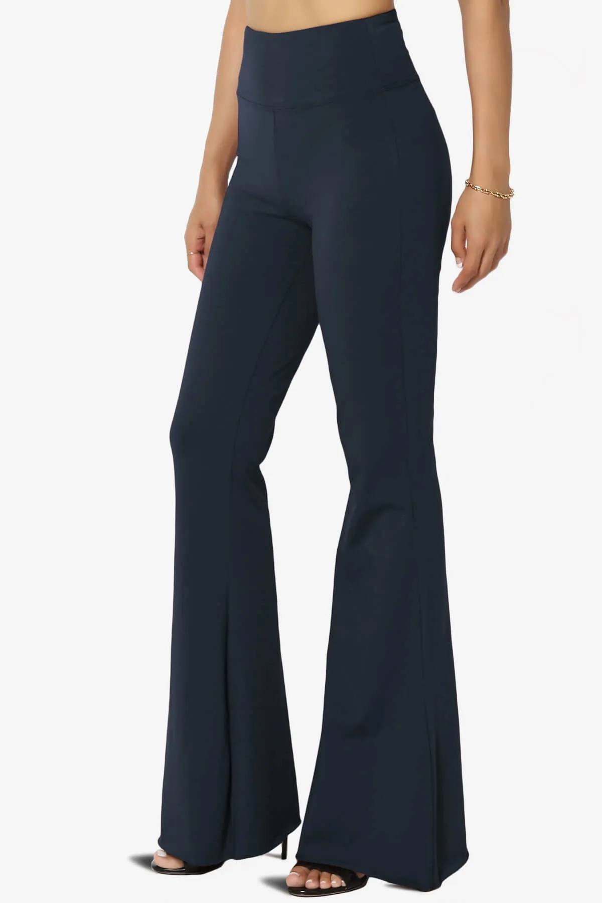 Zaylee Raw Hem Flared Comfy Yoga Pants PLUS