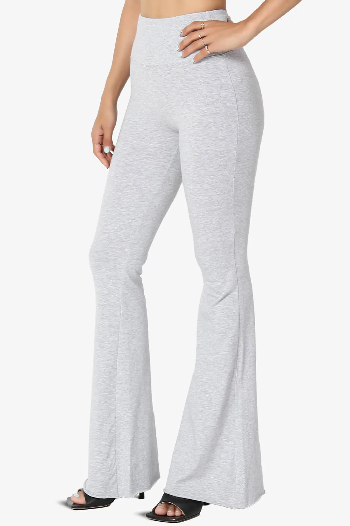 Zaylee Raw Hem Flared Comfy Yoga Pants PLUS