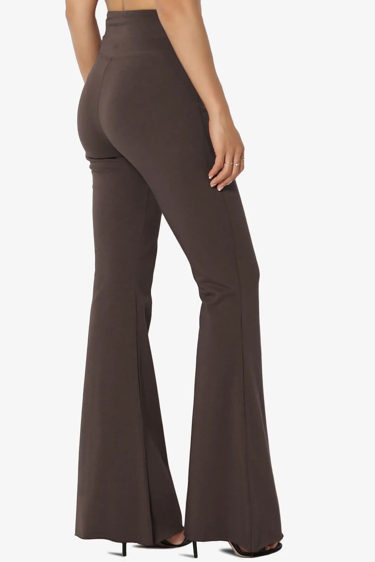 Zaylee Raw Hem Flared Comfy Yoga Pants PLUS