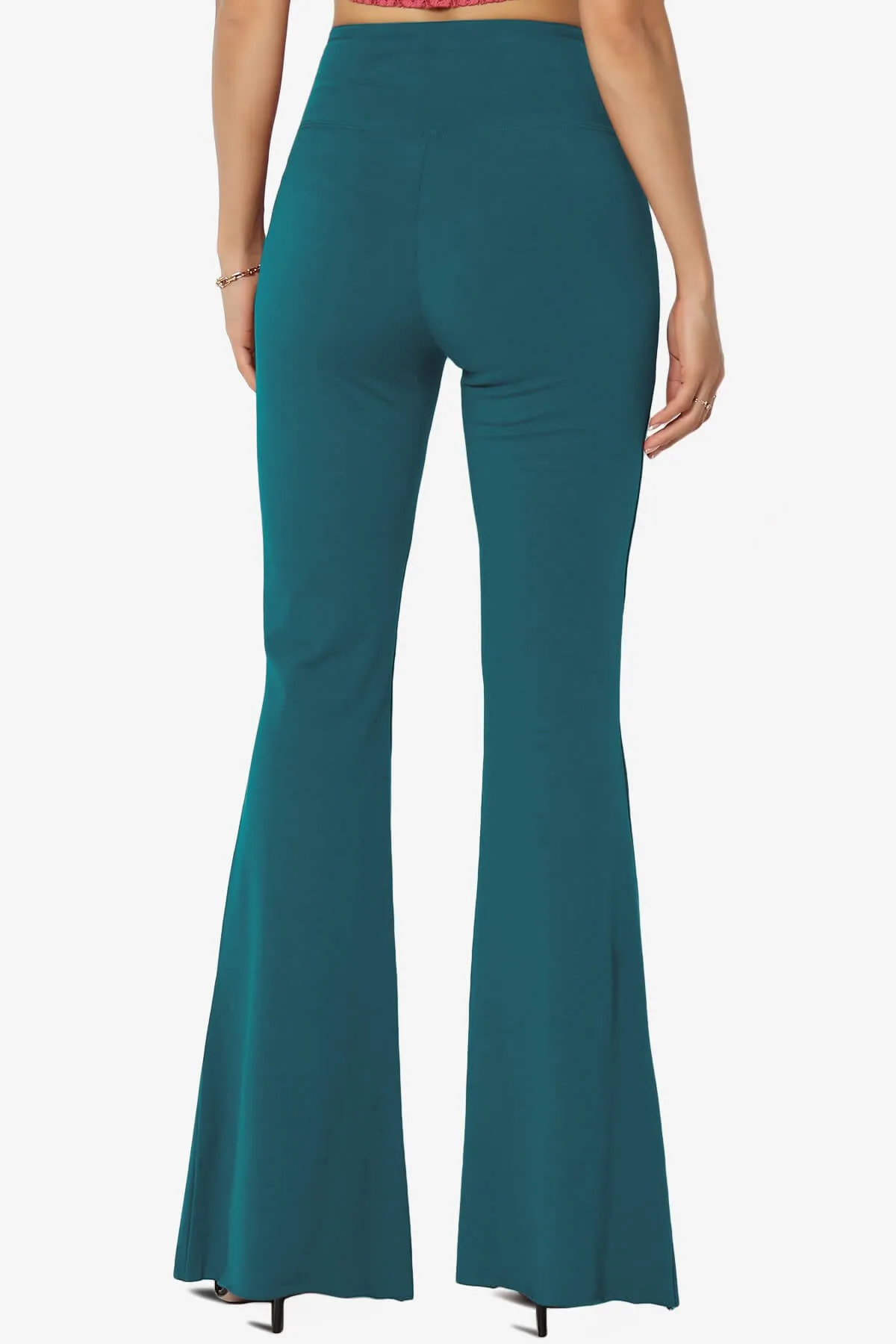 Zaylee Raw Hem Flared Comfy Yoga Pants PLUS