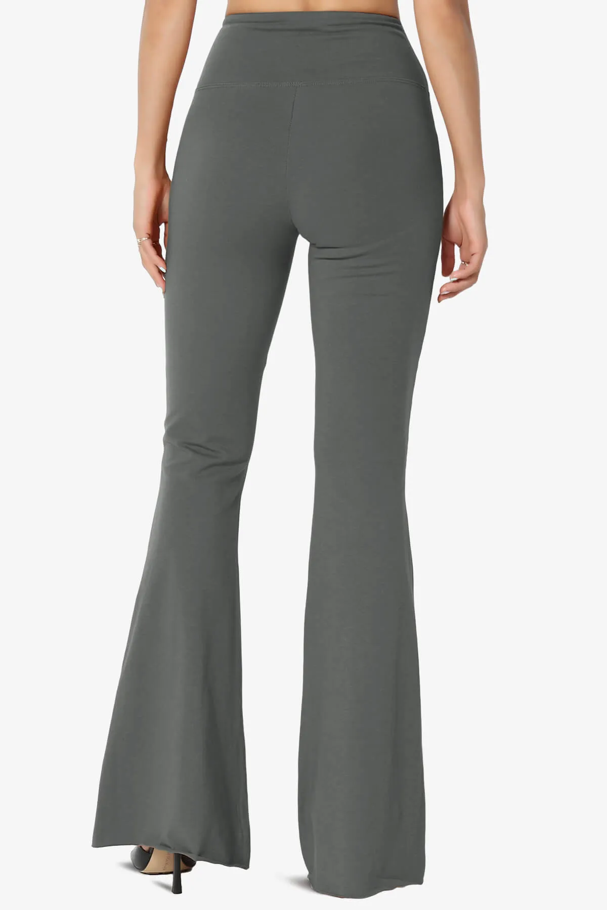 Zaylee Raw Hem Flared Comfy Yoga Pants PLUS