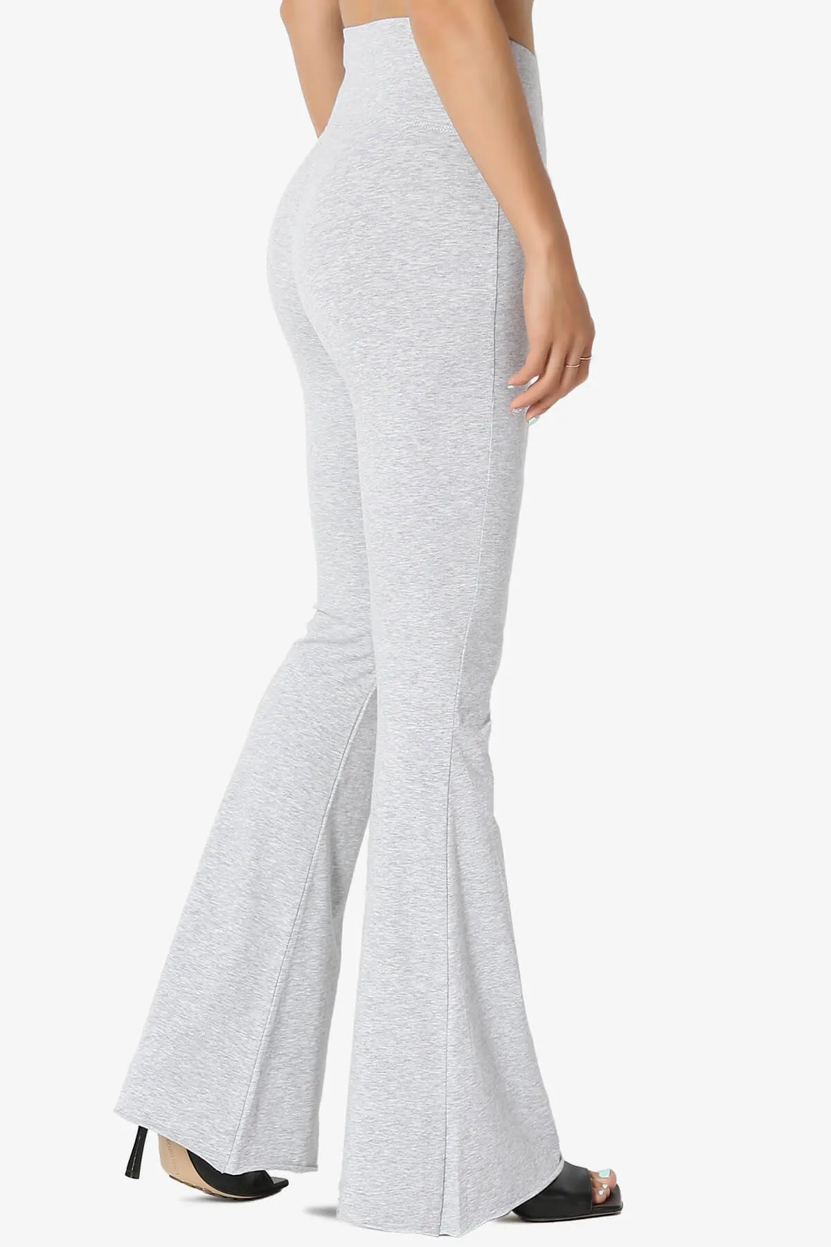 Zaylee Raw Hem Flared Comfy Yoga Pants PLUS