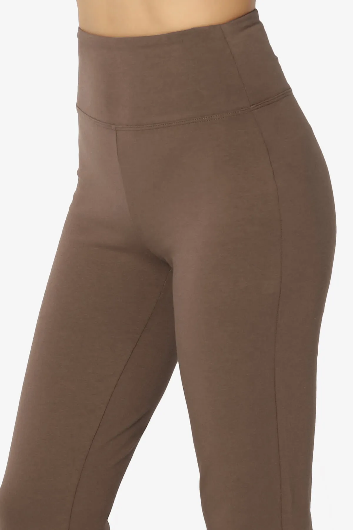Zaylee Raw Hem Flared Comfy Yoga Pants PLUS