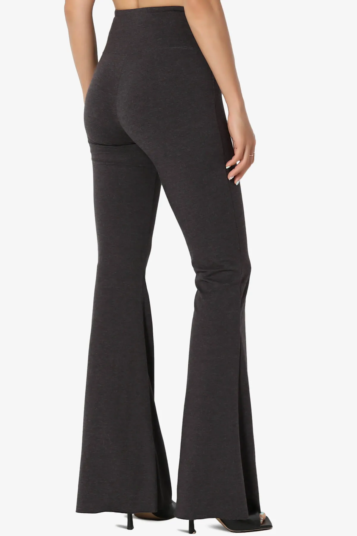 Zaylee Raw Hem Flared Comfy Yoga Pants PLUS