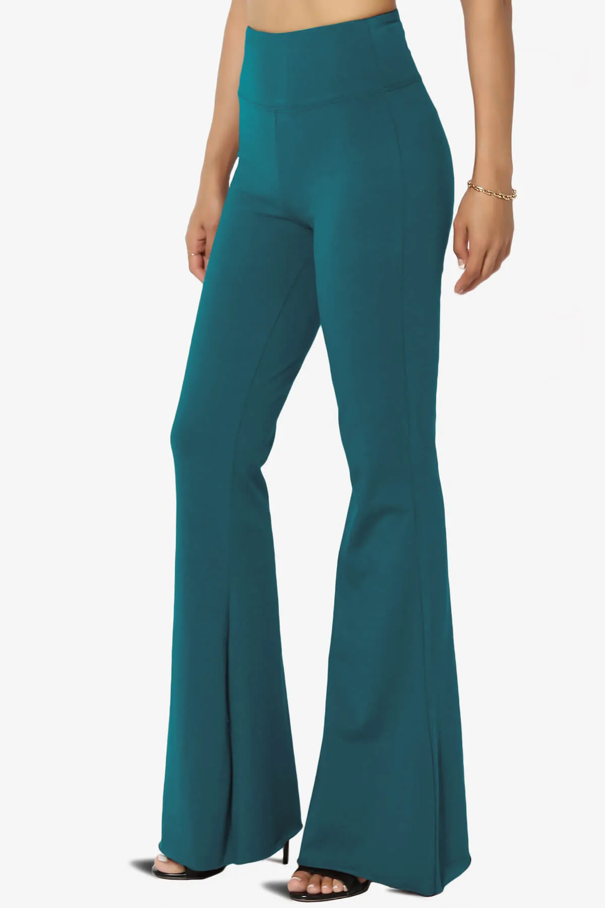 Zaylee Raw Hem Flared Comfy Yoga Pants PLUS
