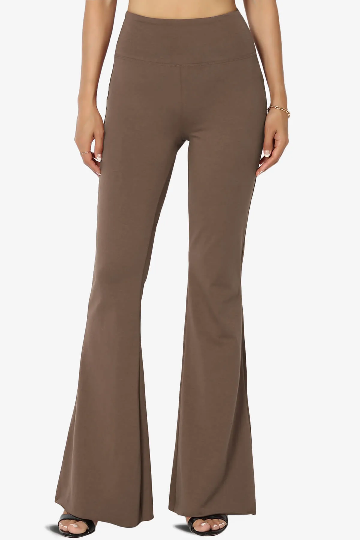Zaylee Raw Hem Flared Comfy Yoga Pants PLUS