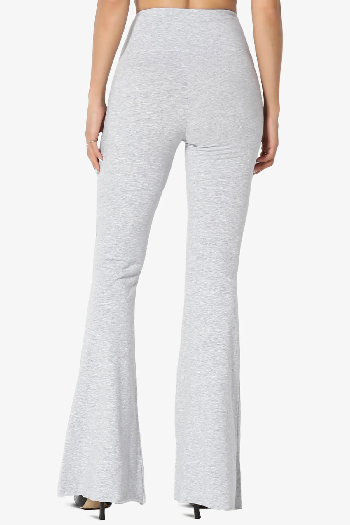 Zaylee Raw Hem Flared Comfy Yoga Pants PLUS