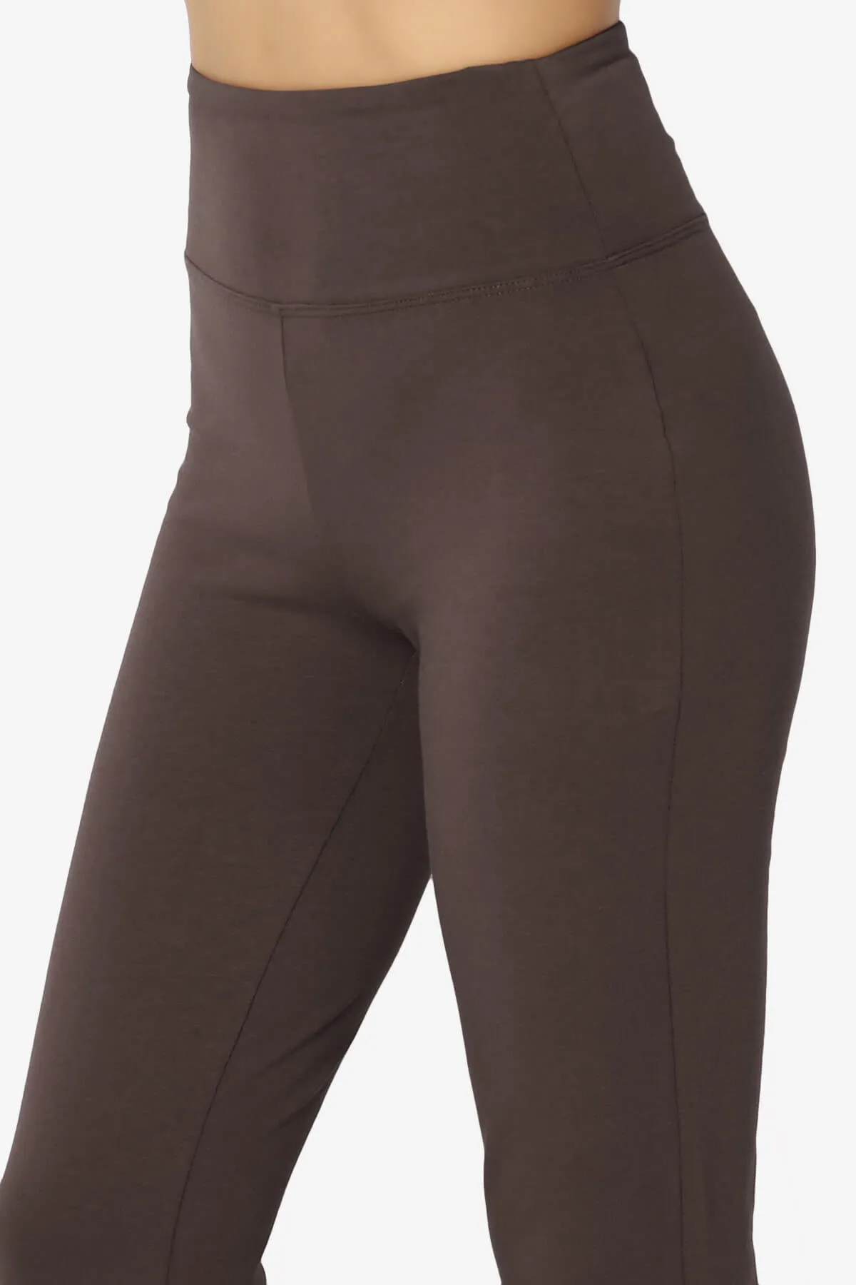 Zaylee Raw Hem Flared Comfy Yoga Pants PLUS